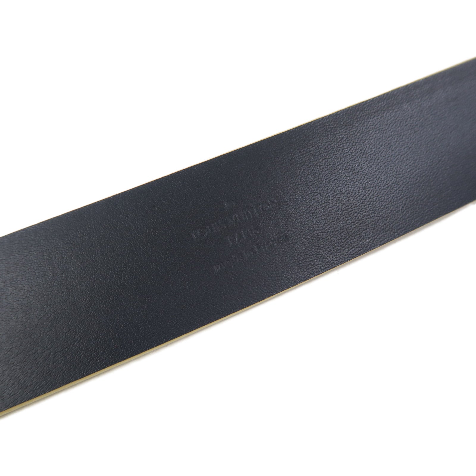 LOUIS VUITTON 牛皮皮革Belt 95cm皮帶黑色