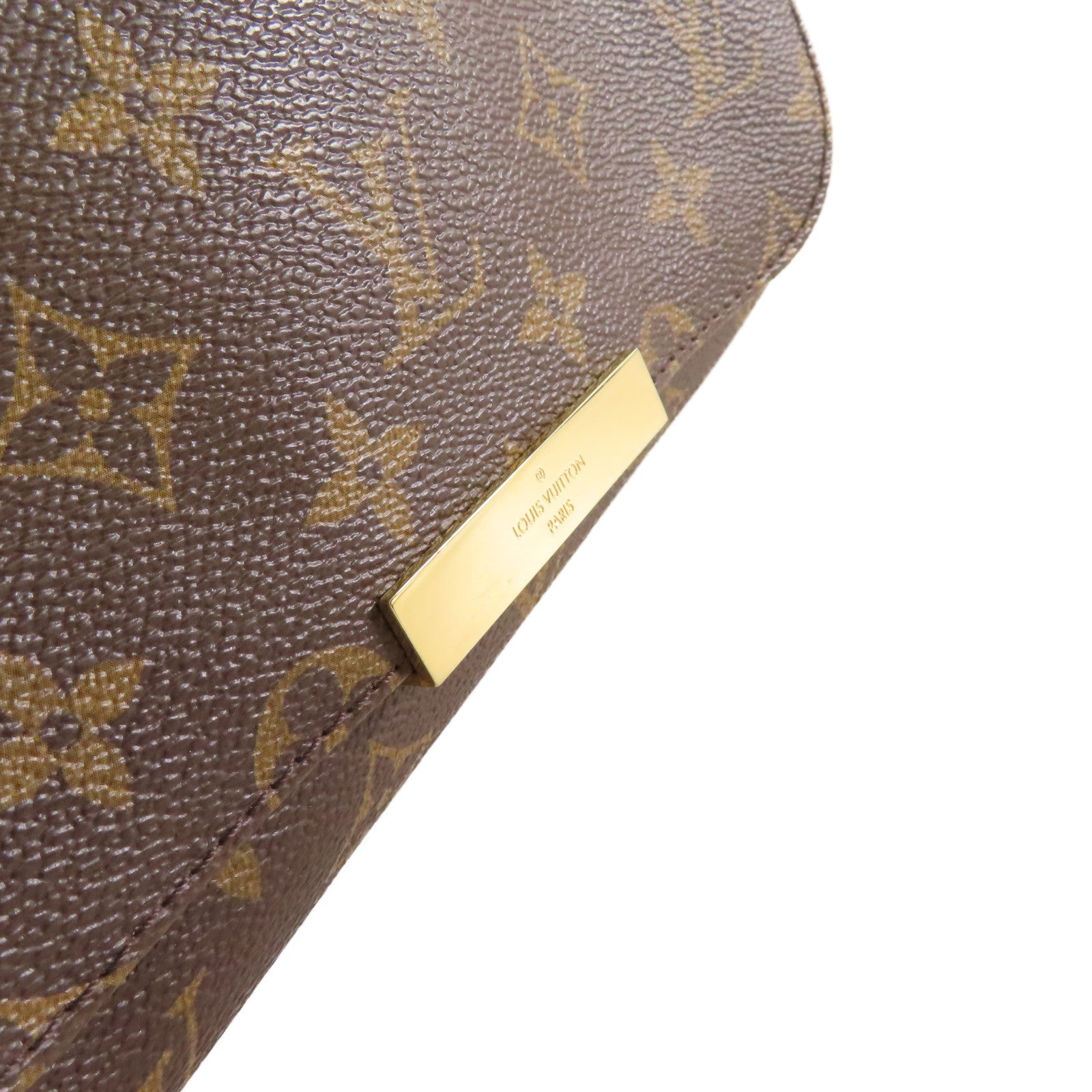 LOUIS VUITTON Monogram Favorite PM 2Way Shoulder Bag金扣手挽肩背兩用袋啡色