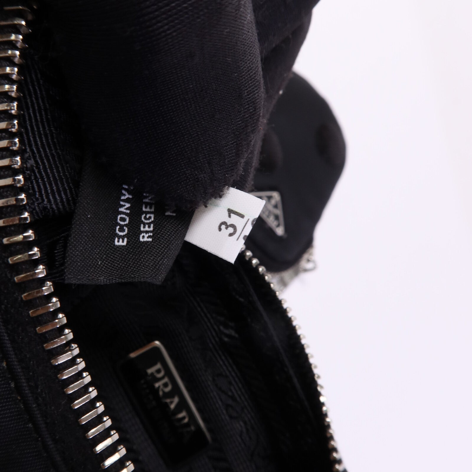 PRADA 尼龍/珠片Re-Edition 2005銀扣手挽肩背兩用袋