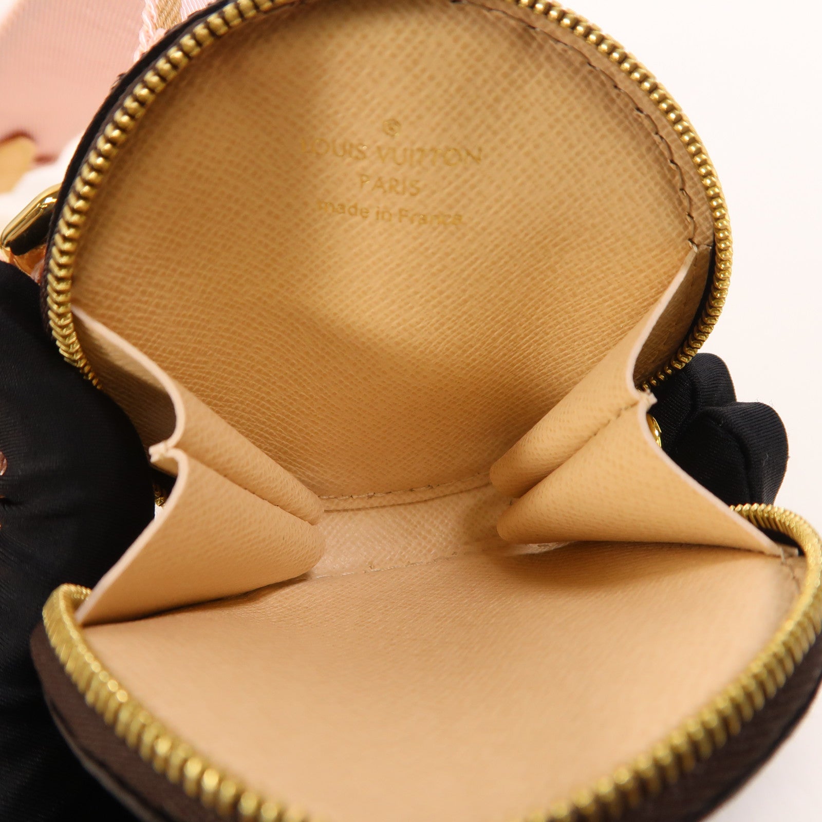 LOUIS VUITTON Monogram Multi Pochette Accessoires金扣手挽肩背兩用袋棕色