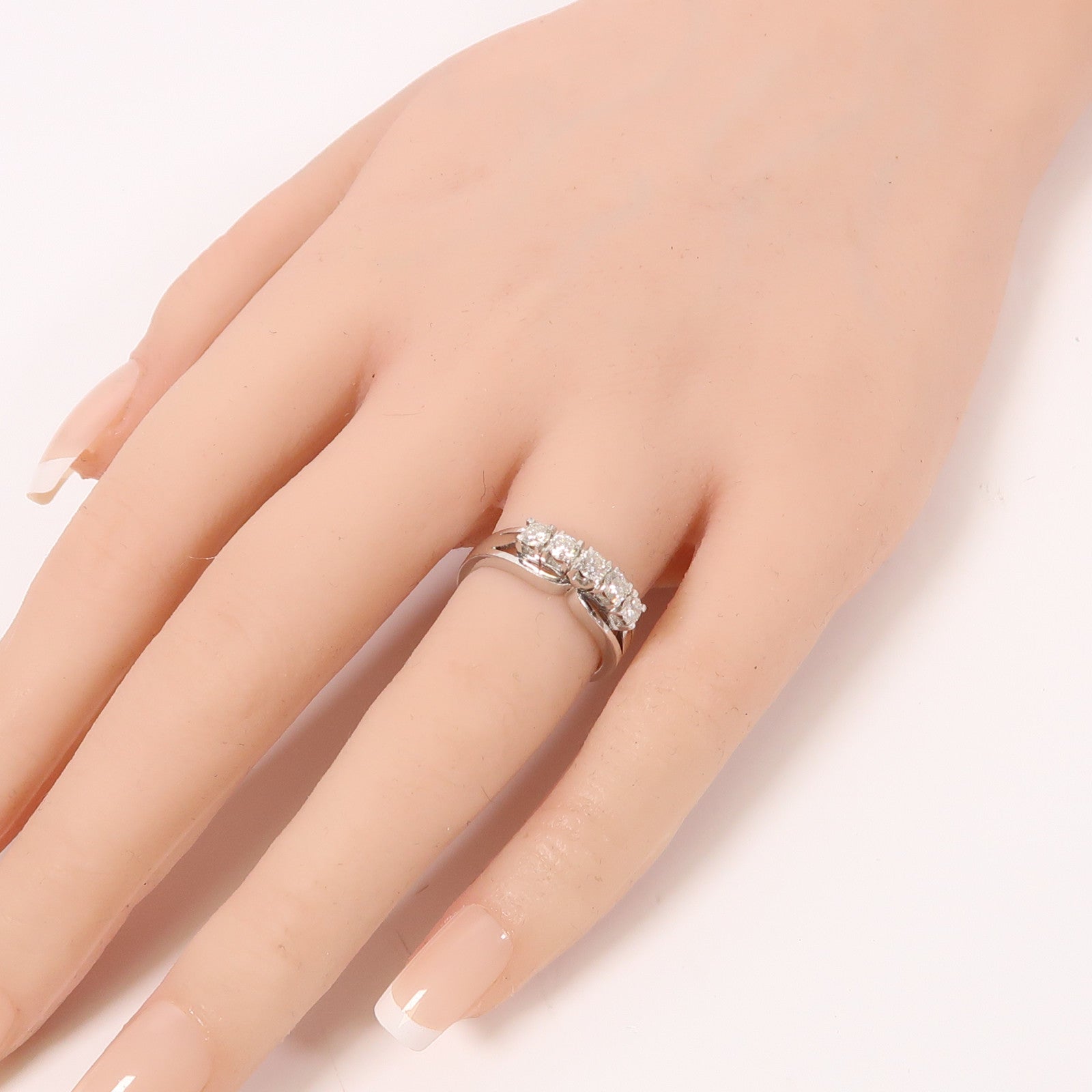 JEWELRY 8K白金Diamond鑽石戒指US#5.5