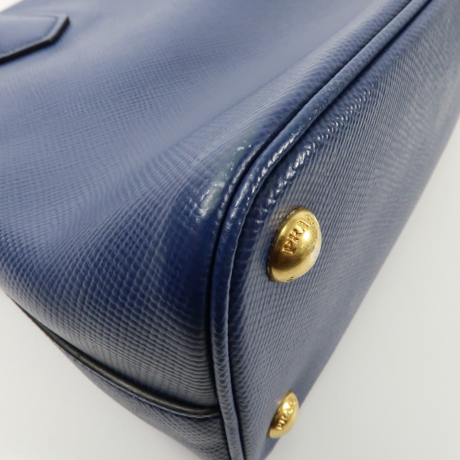 PRADA 牛皮皮革2way Shoulder金扣手挽肩背兩用袋