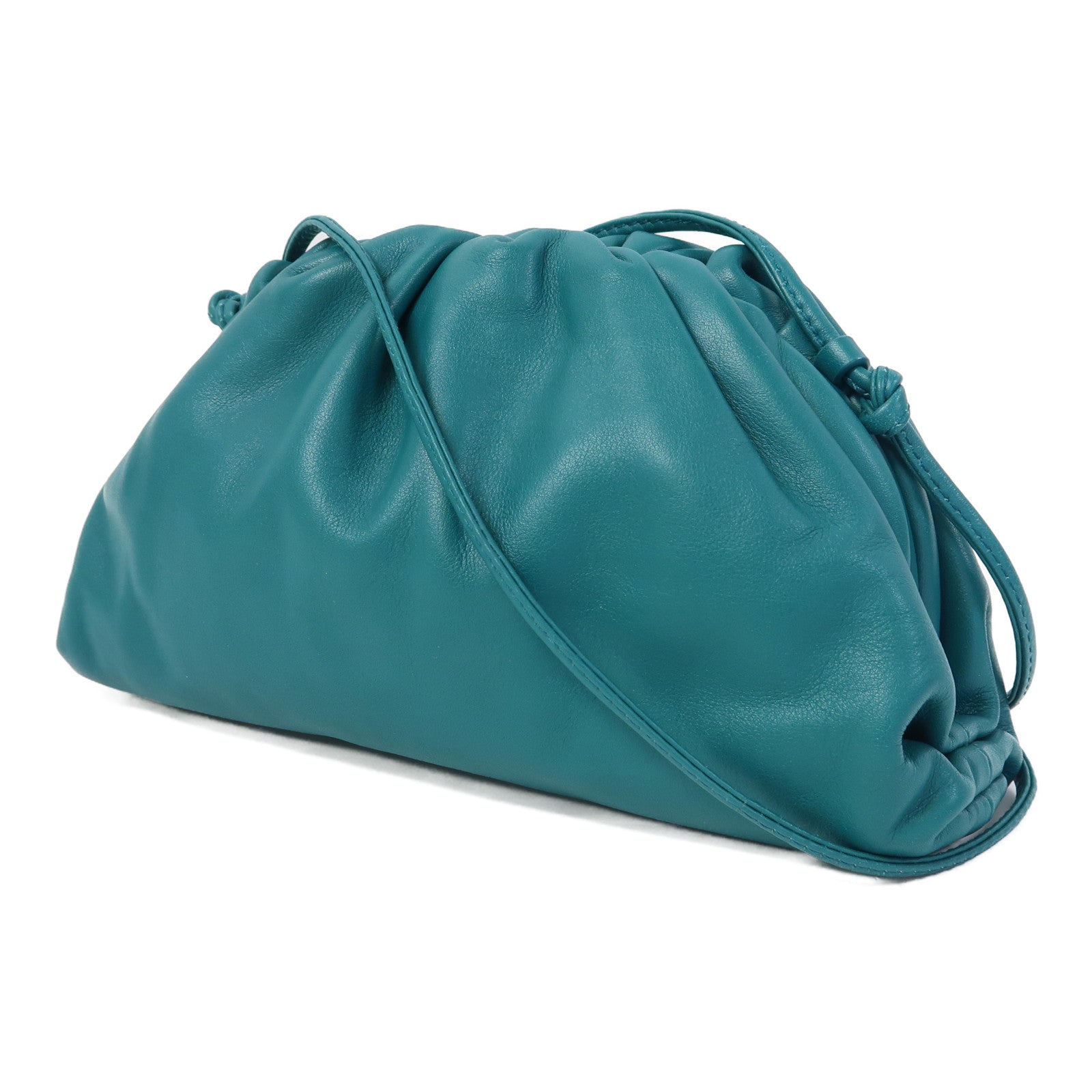 BOTTEGA VENETA 牛皮皮革Mini Pouch Shoulder Bag肩背袋藍色