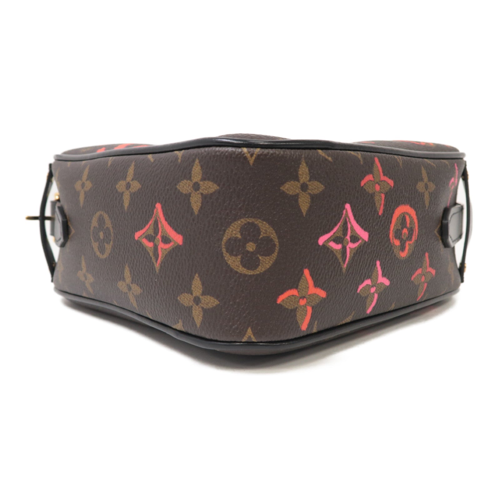 LOUIS VUITTON Monogram Sac Coeur Fall In Love金扣肩背袋啡色