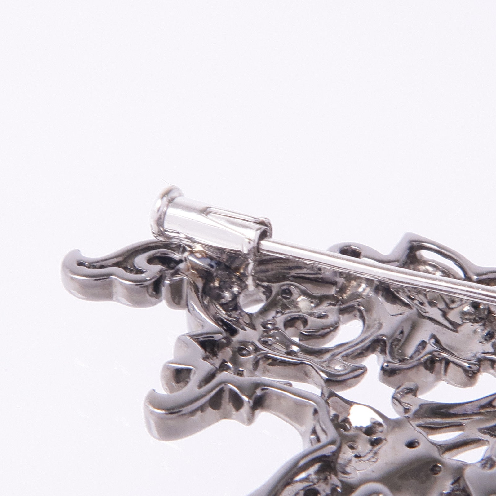 JEWELRY 18K白金Sapphire Garnet Diamond Brooch藍寶石/石榴石/鑽石胸針