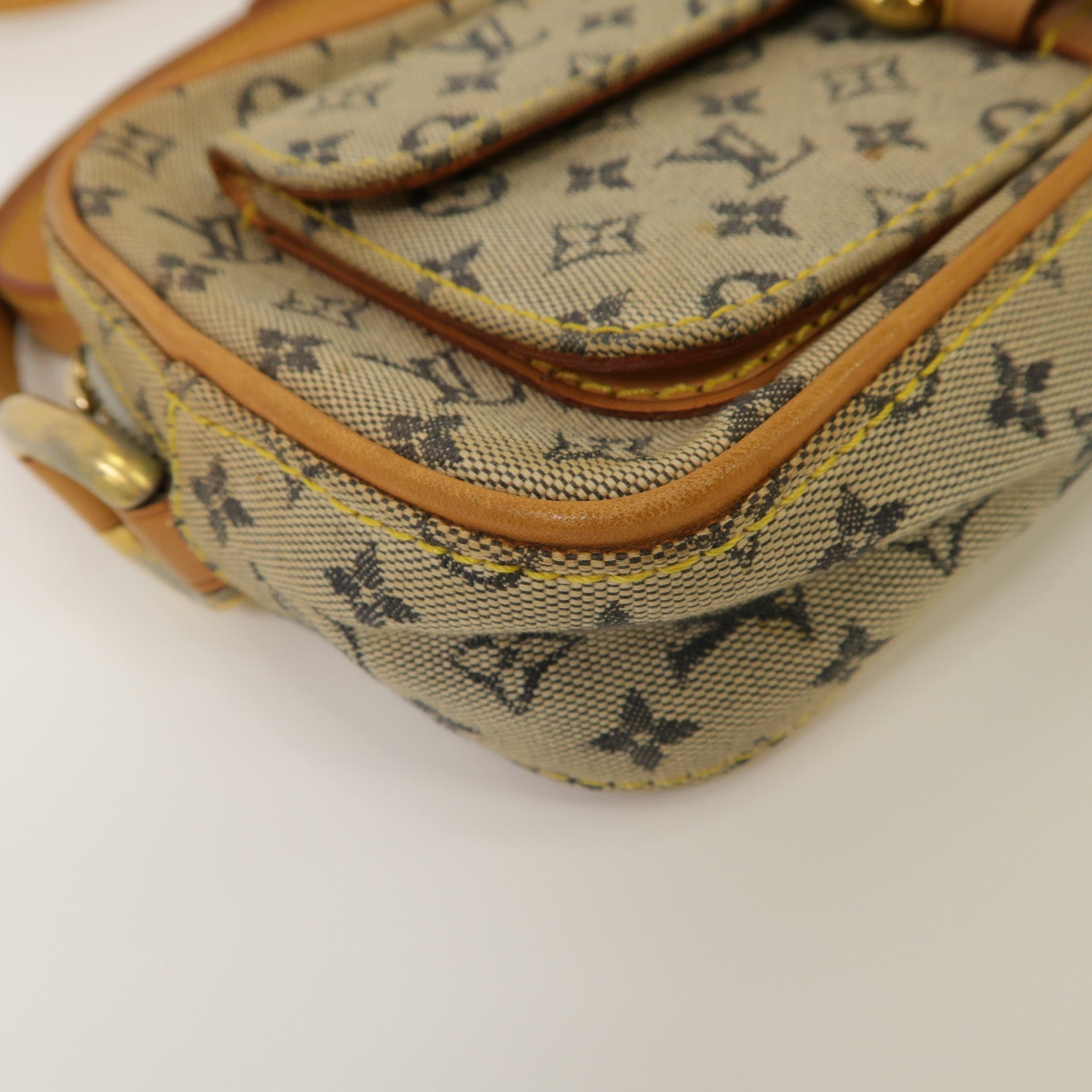 LOUIS VUITTON Monogram Mini Juliet MM金扣肩背袋藍色