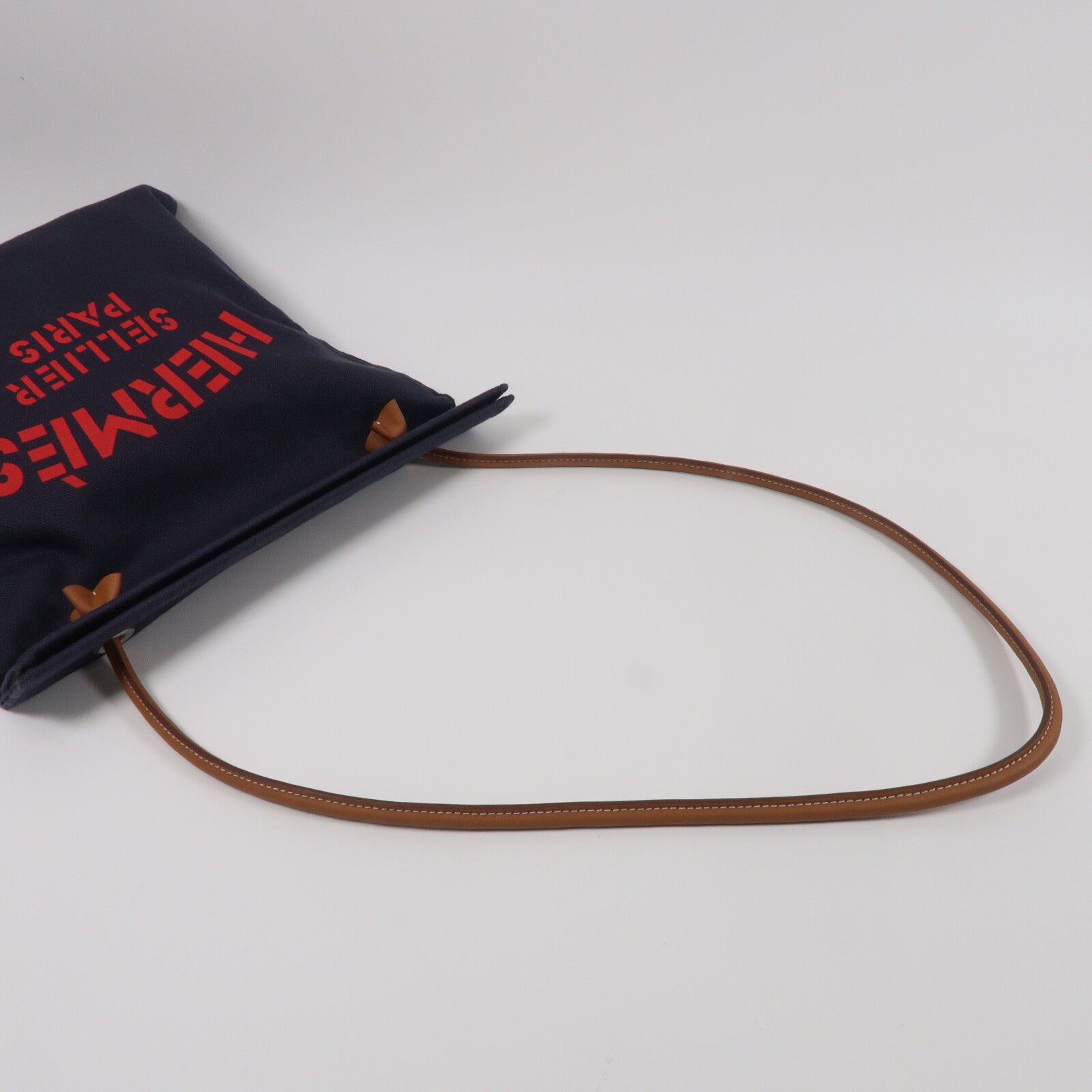 HERMES 帆布/Swwift皮革Aline Grooming肩背袋