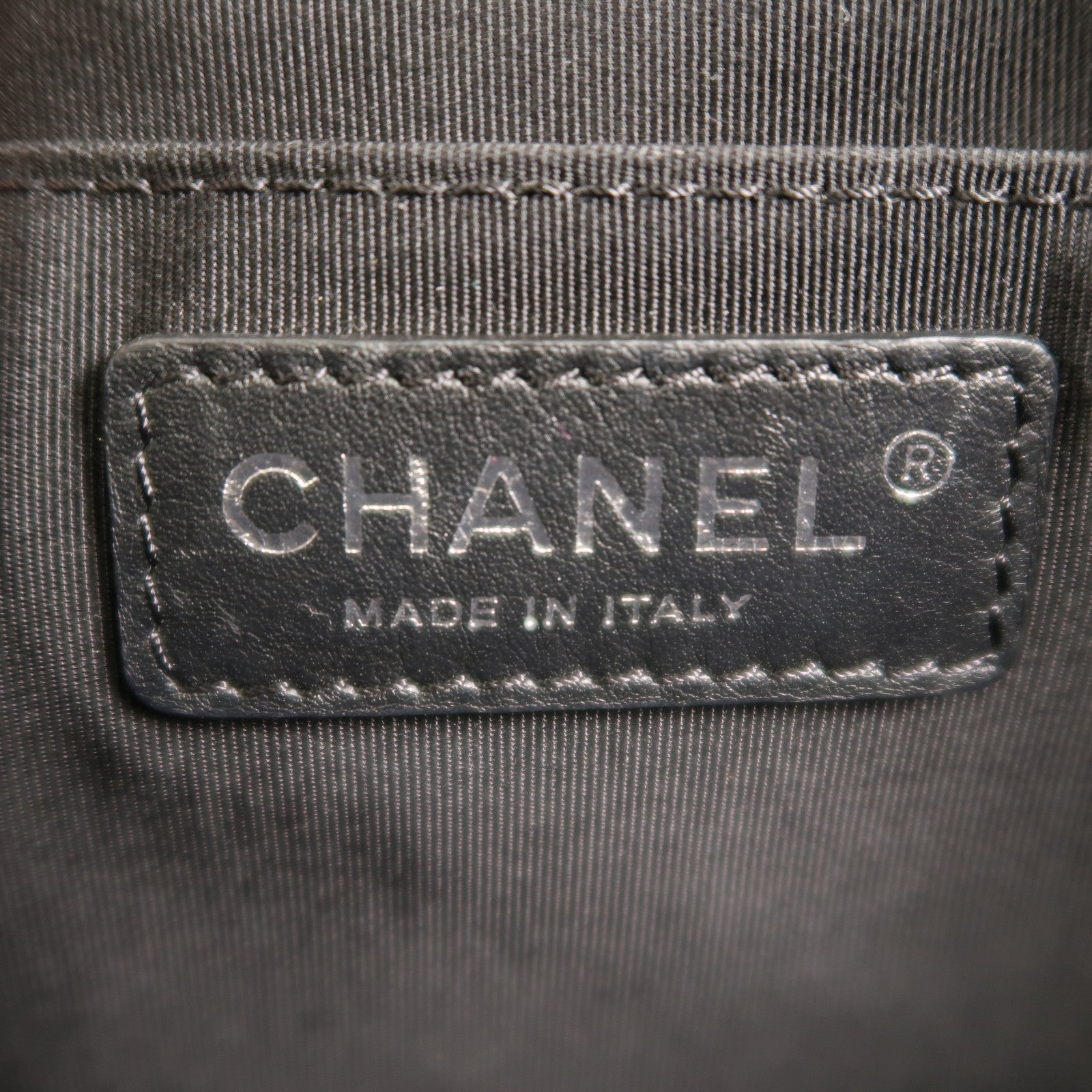 CHANEL 牛皮皮革Waist Bag銀扣腰包