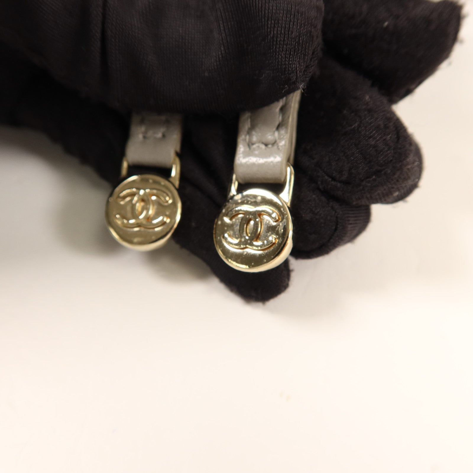 CHANEL 羊皮皮革Backpack金扣背包