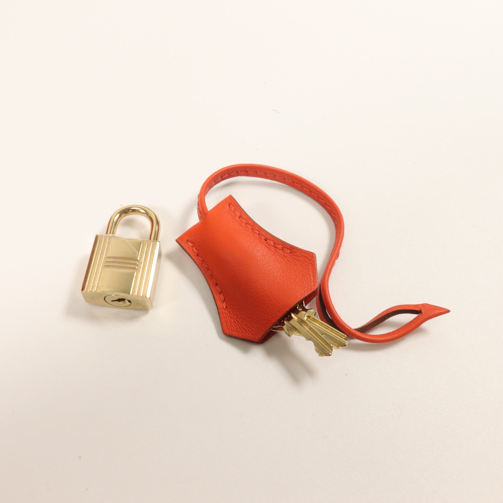 HERMES Veau Doblis/Swift皮革Tool Box 26手挽肩背兩用袋Capucine/Chamois