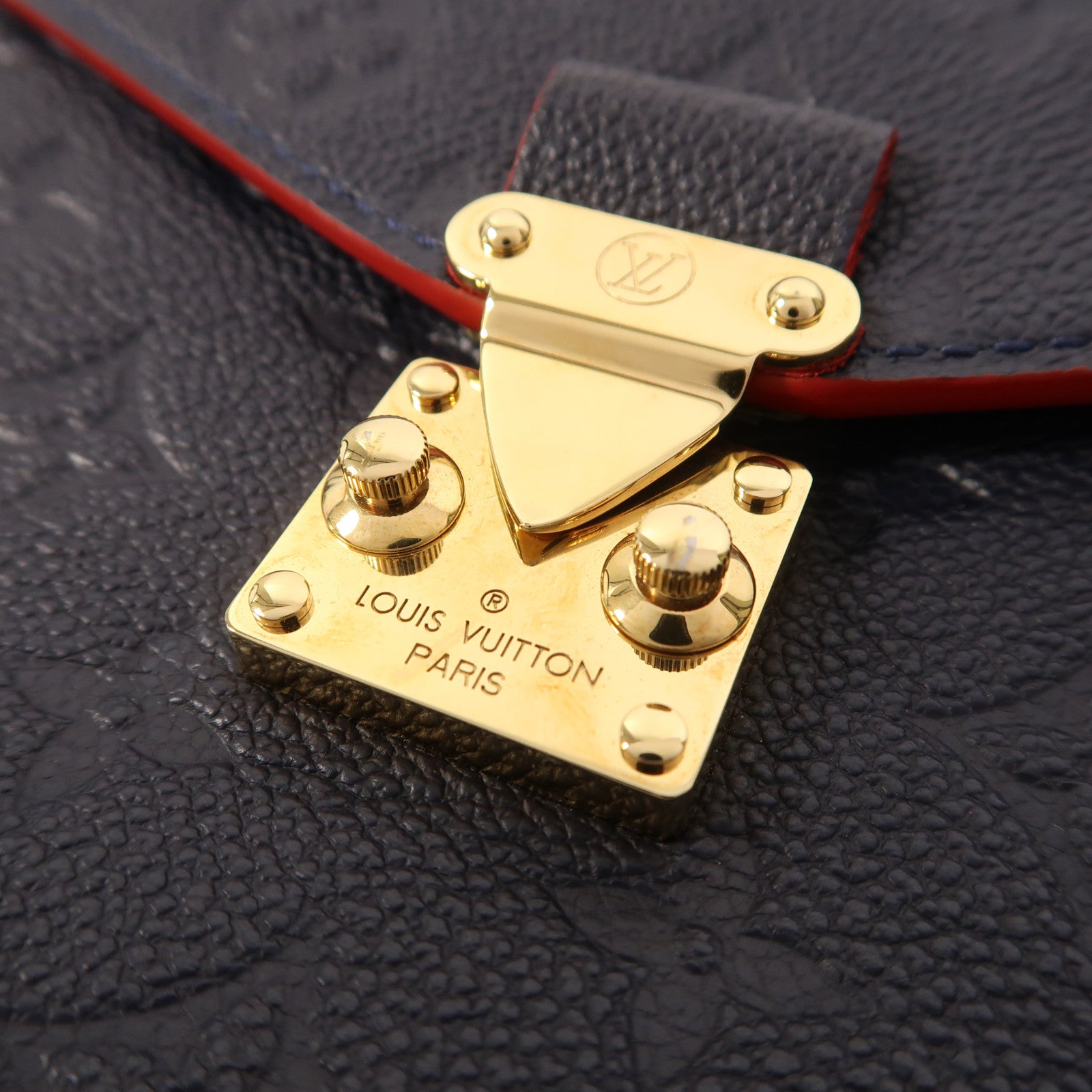 LOUIS VUITTON Monogram Empreinte Pochette Metis金扣手挽肩背兩用袋