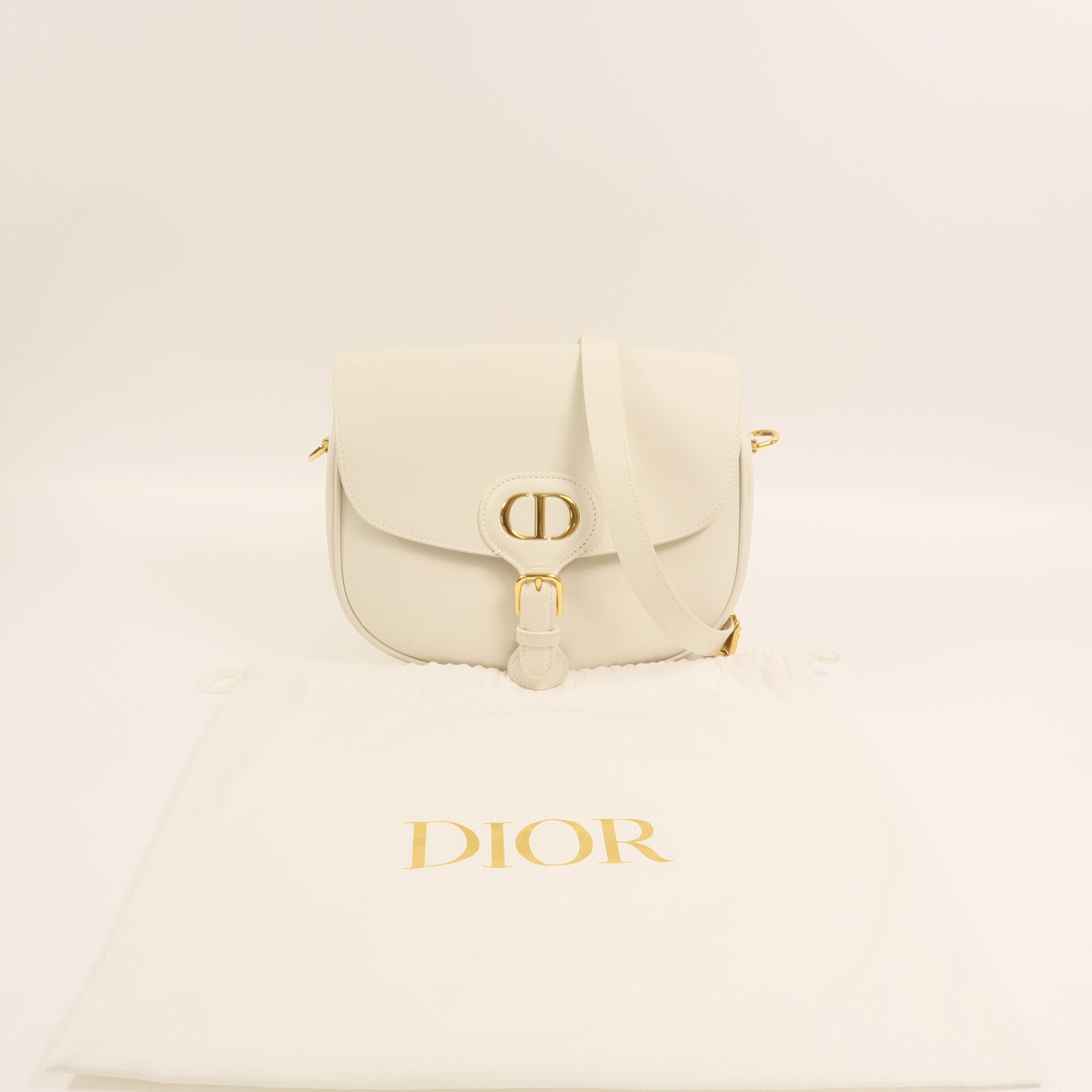 Dior 【激減優惠】牛皮皮革Bobby Medium金扣肩背袋