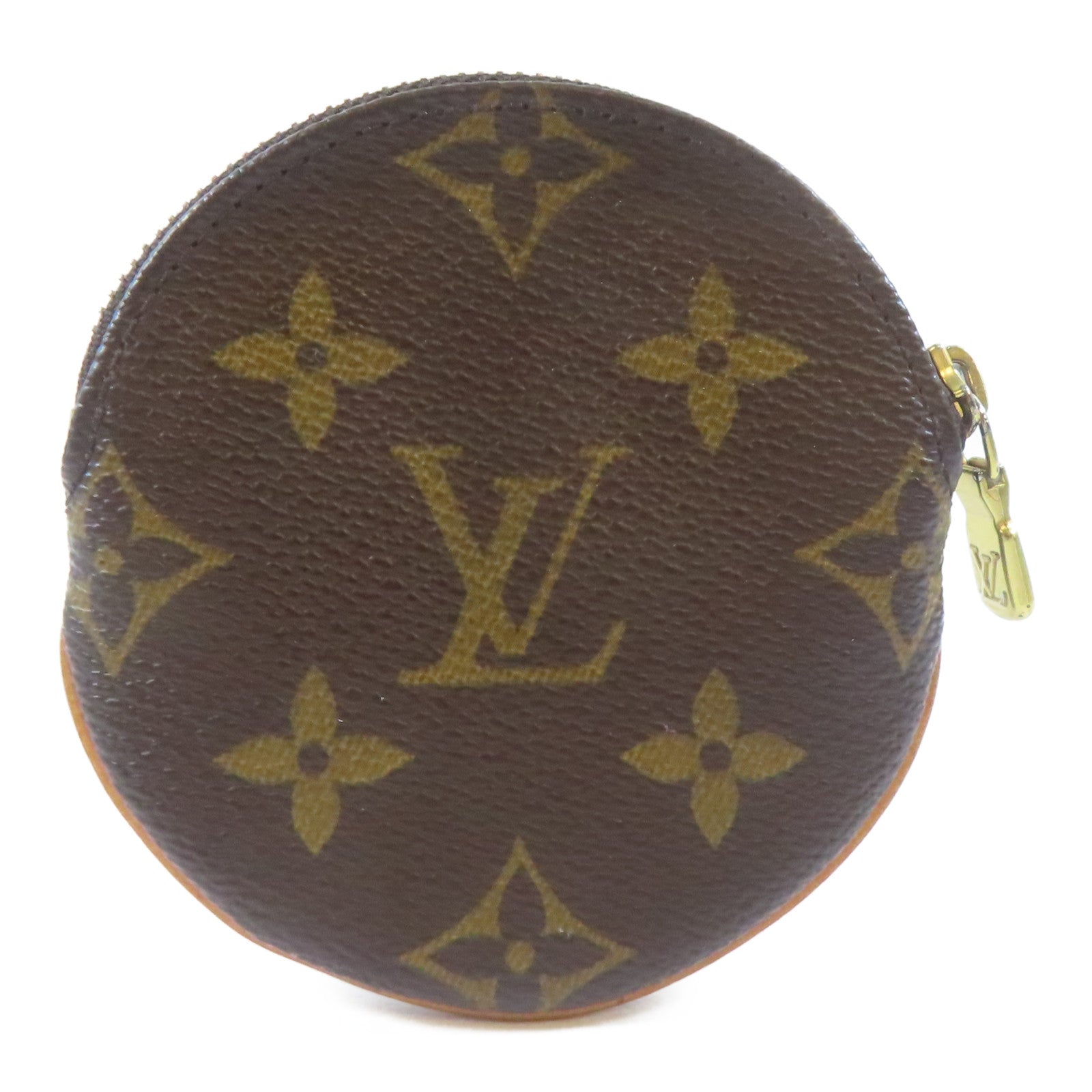 LOUIS VUITTON Monogram Coin Case金扣零錢包啡色