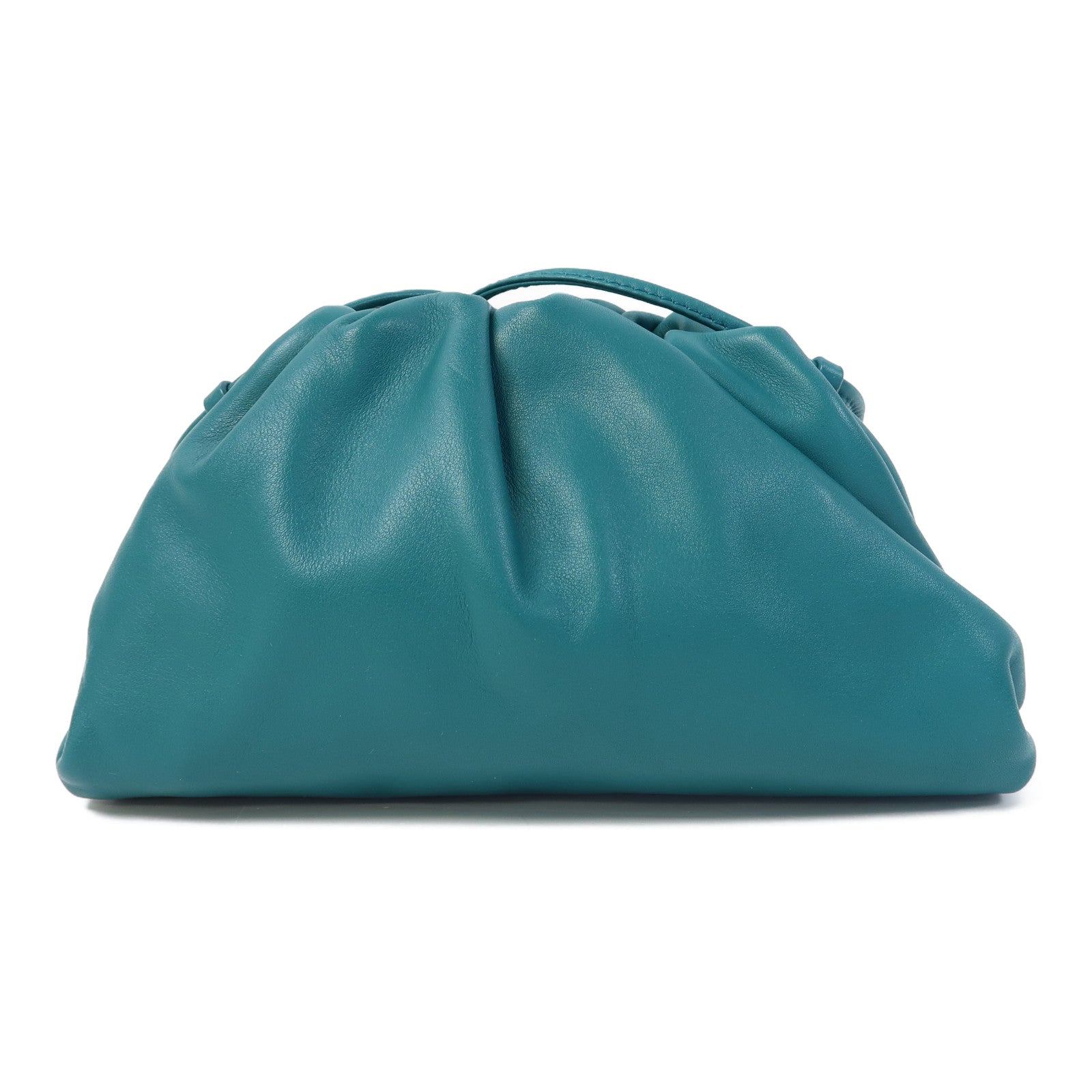 BOTTEGA VENETA 牛皮皮革Mini Pouch Shoulder Bag肩背袋藍色