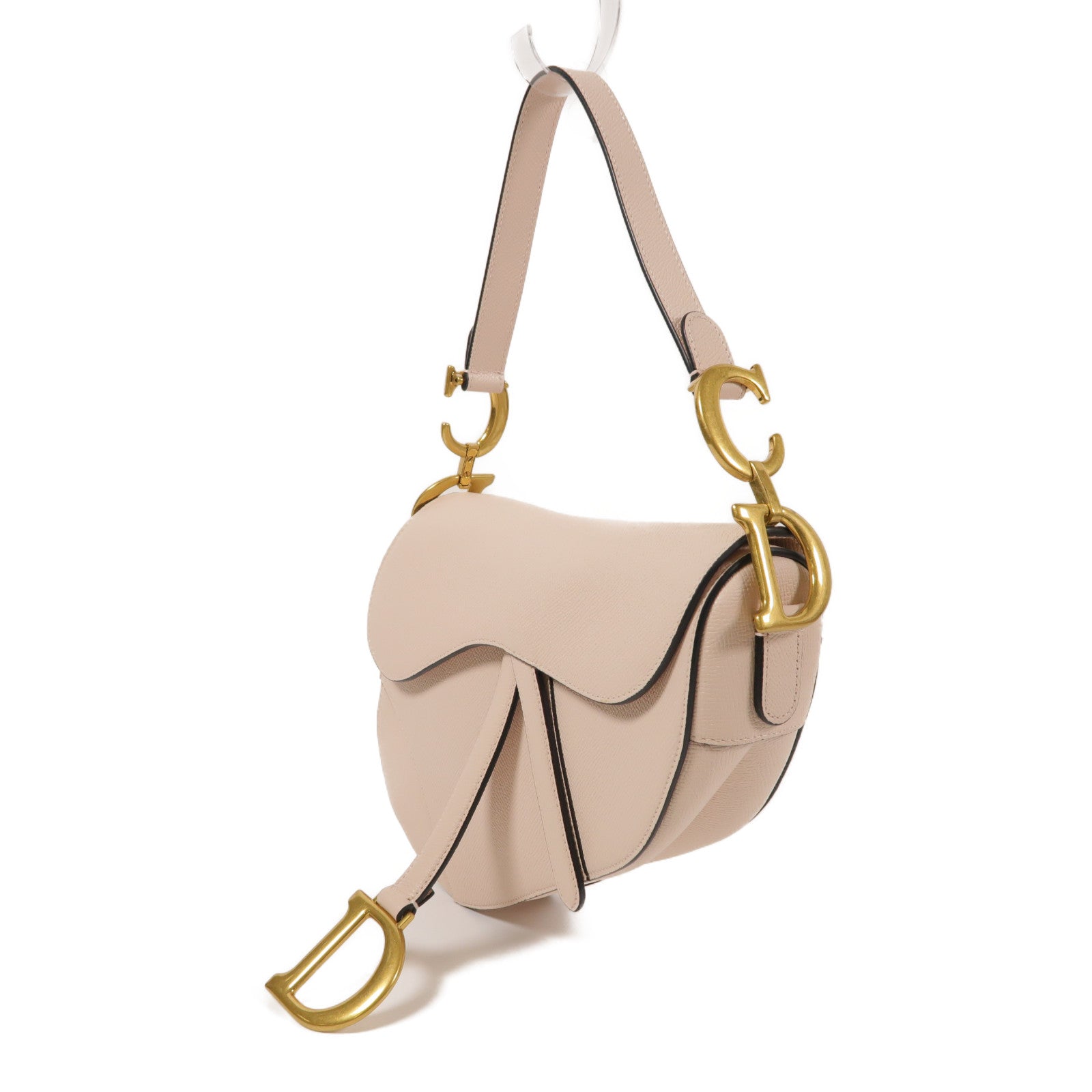 Dior 牛皮皮革Saddle Medium金扣手挽肩背兩用袋