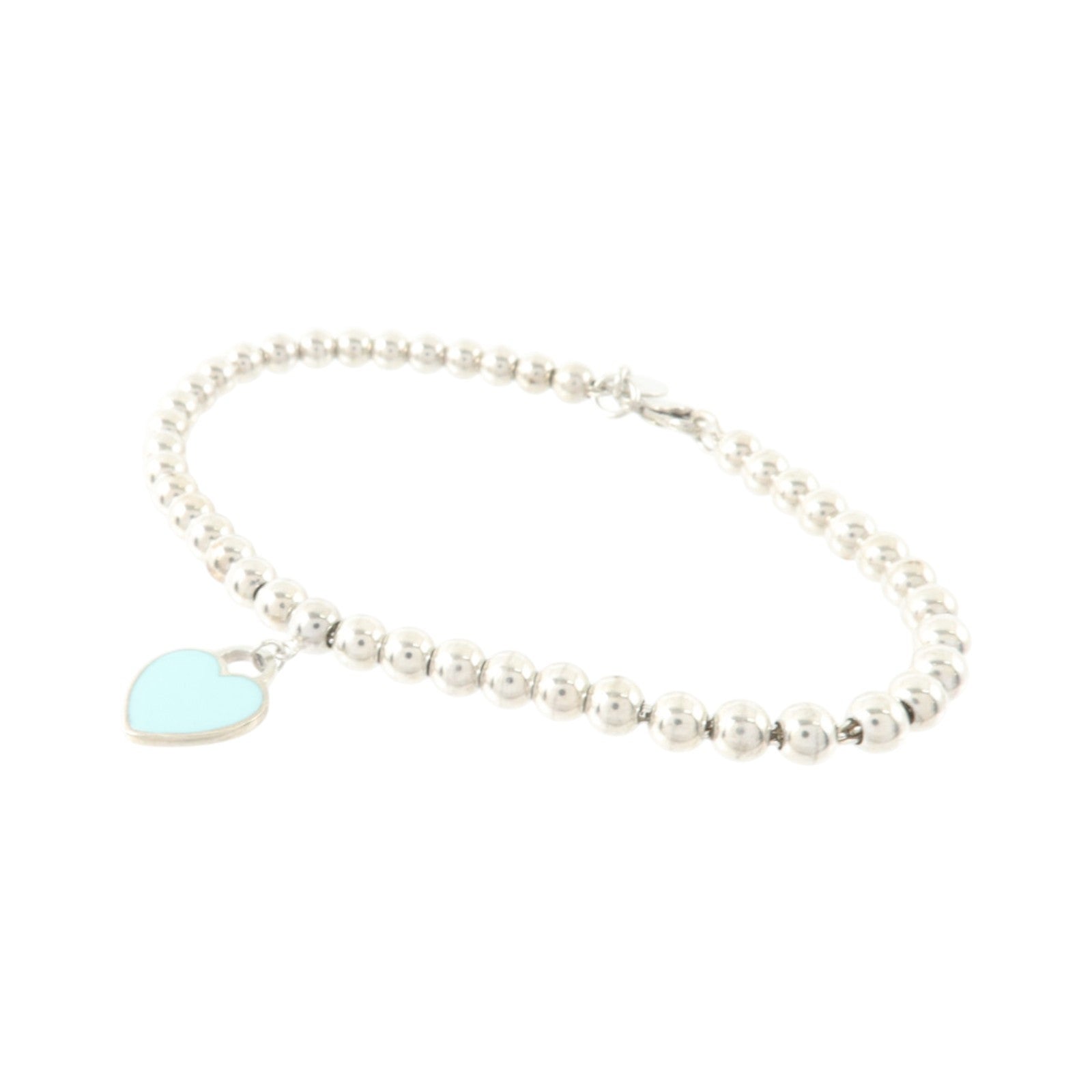 TIFFANY＆CO 925純銀/琺瑯Return To Tiffiany Heart Bracelet手鏈