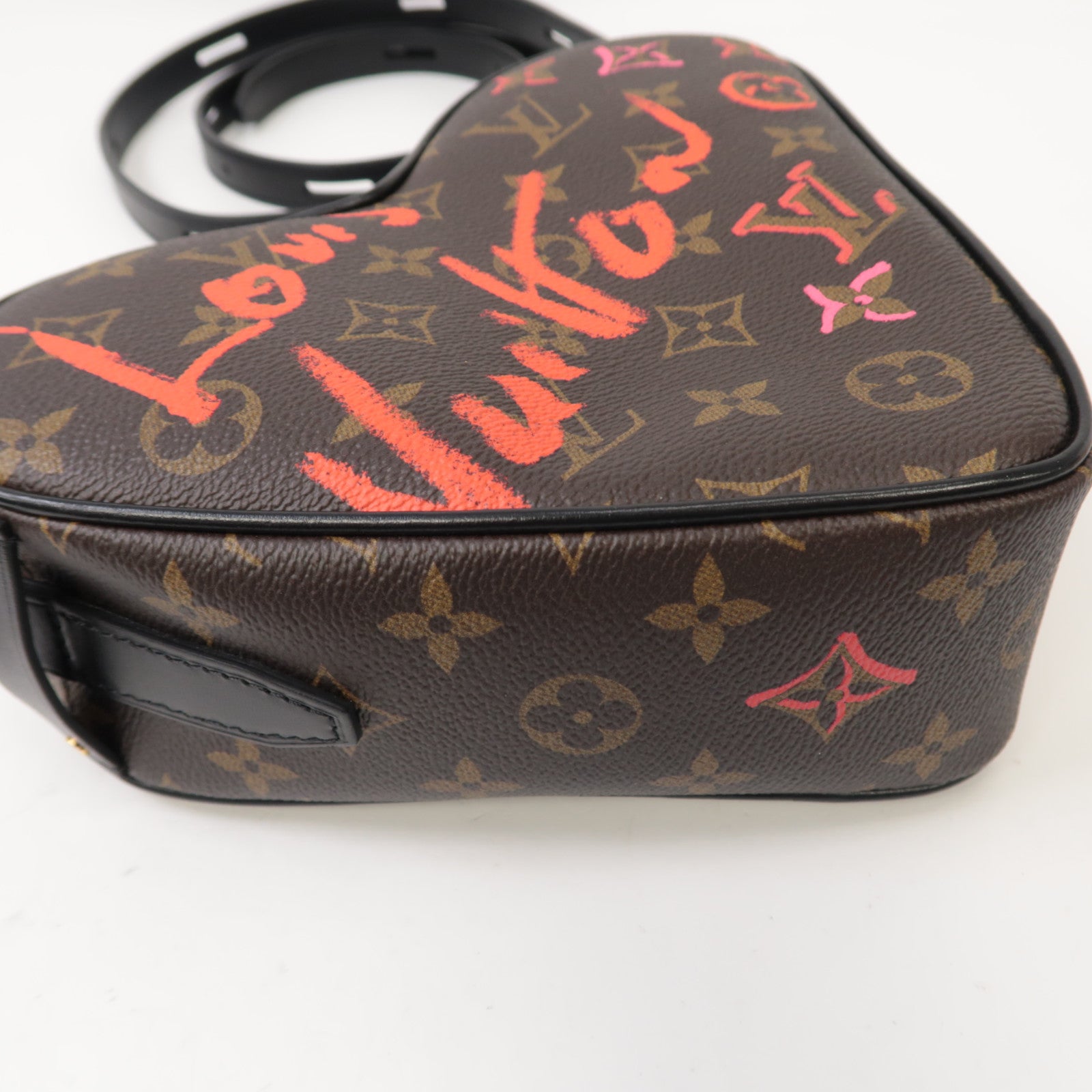 LOUIS VUITTON Monogram Sac Coeur Fall In Love金扣肩背袋啡色