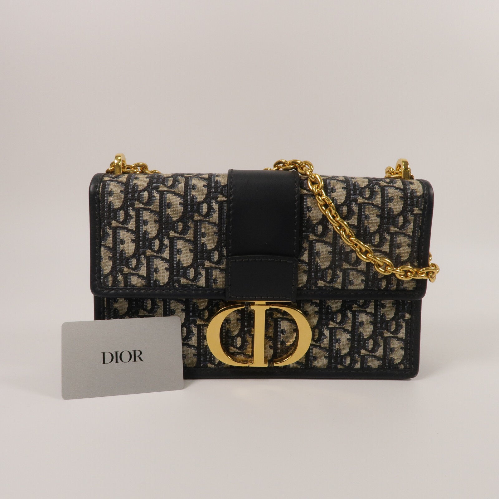 Dior 帆布Montaigne 30鏈帶肩背袋