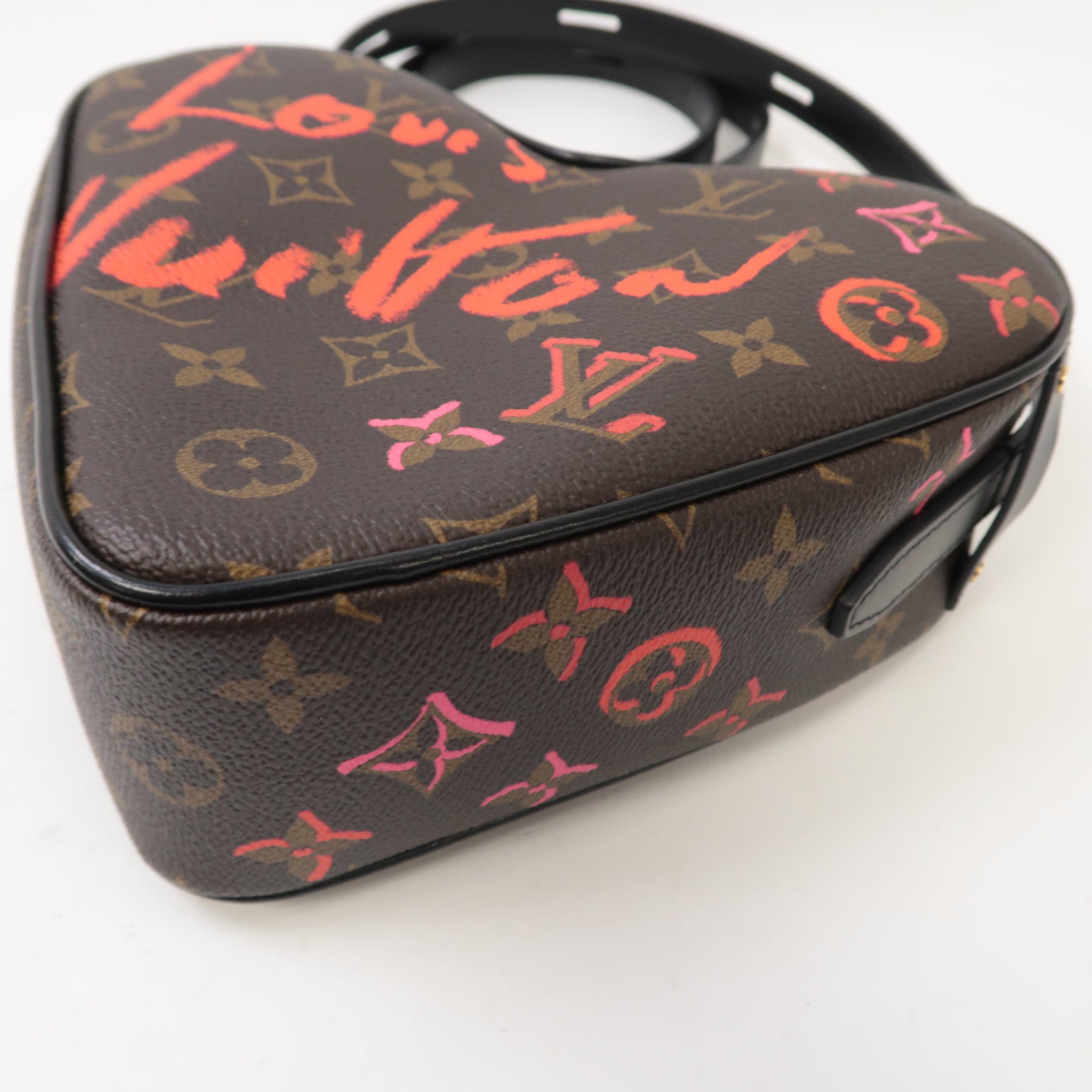 LOUIS VUITTON Monogram Sac Coeur Fall In Love金扣肩背袋啡色