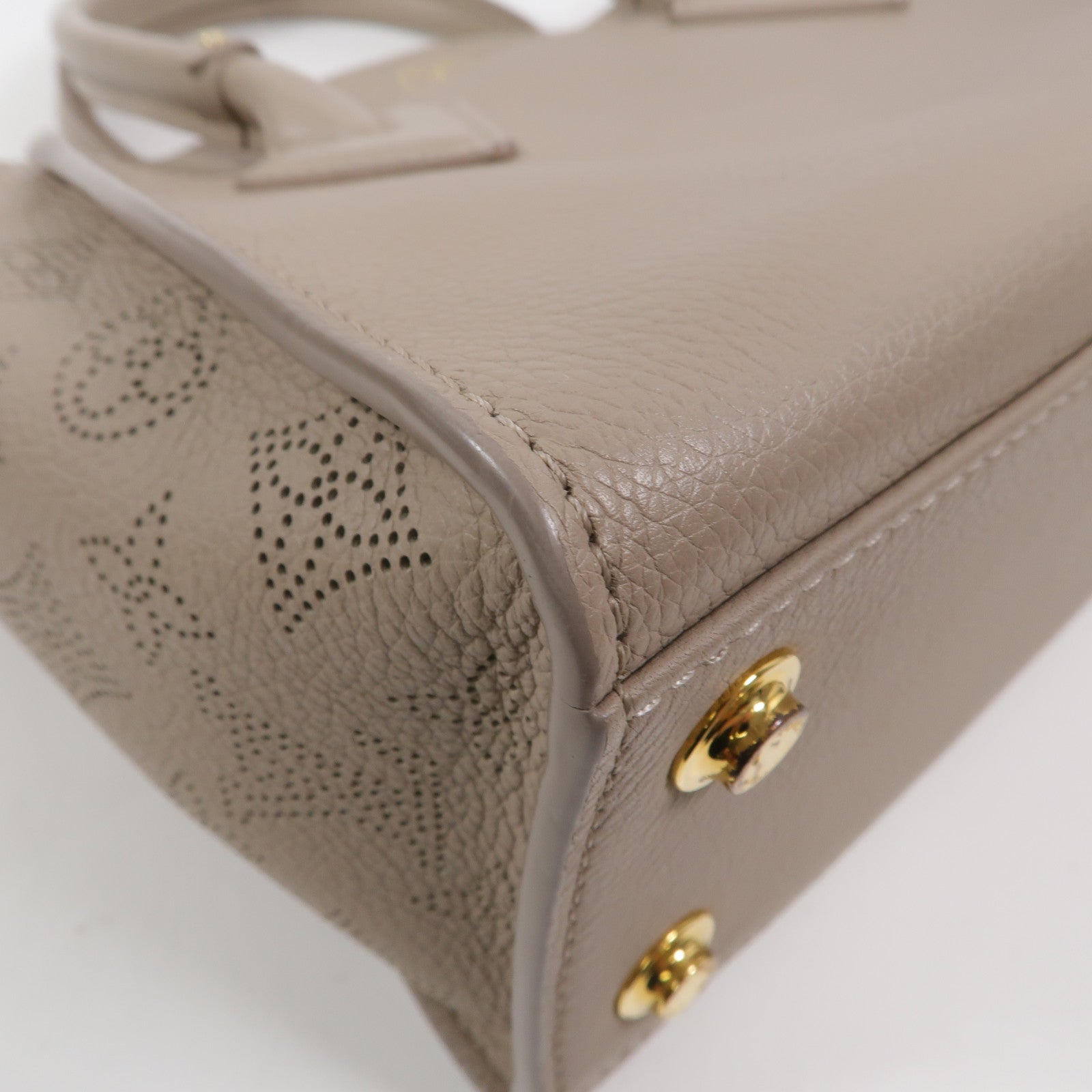 LOUIS VUITTON Monogram Mahina On My Side PM金扣手挽肩背兩用袋