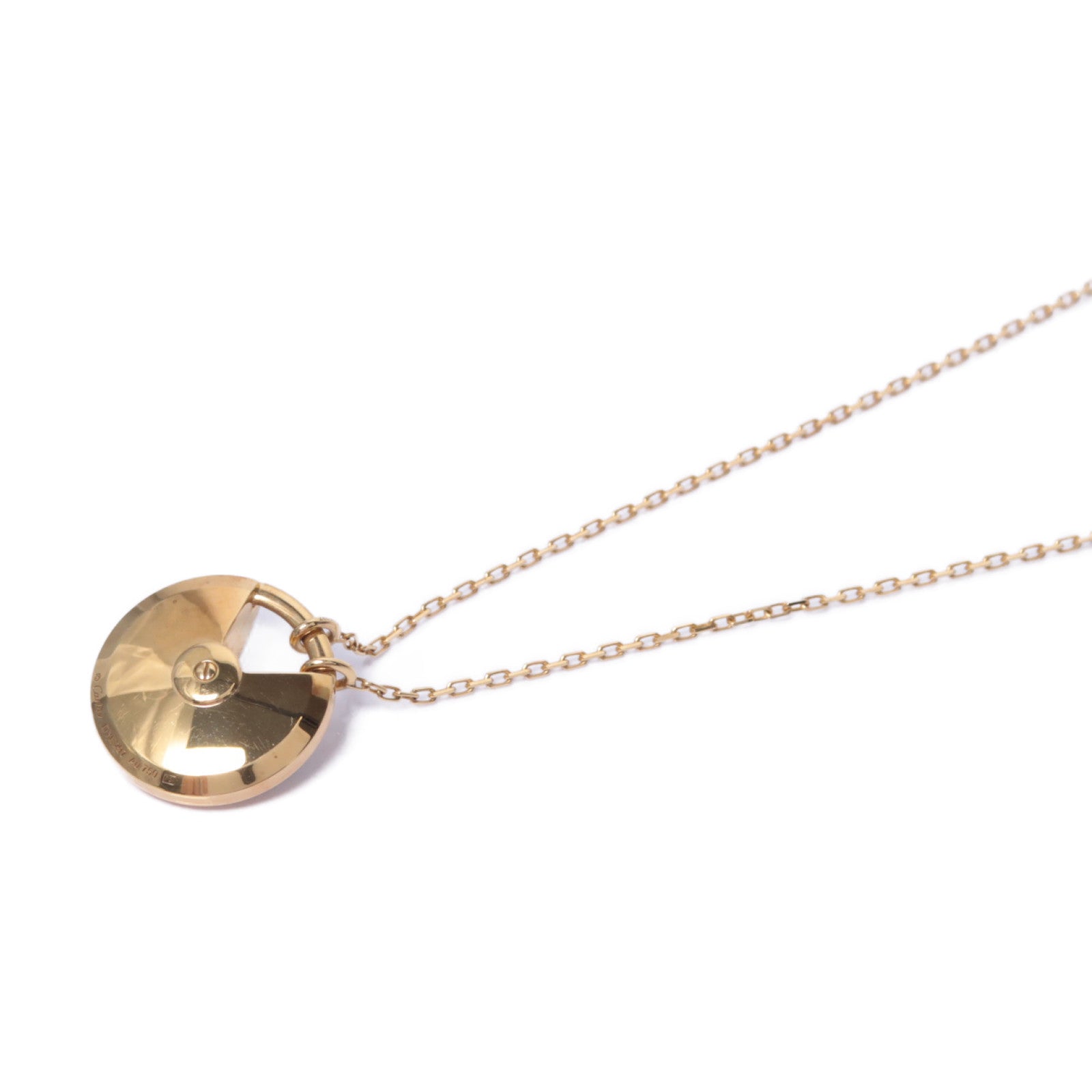 CARTIER 【激減優惠】18K黃金Amulette De Cartier珍珠/鑽石項鍊