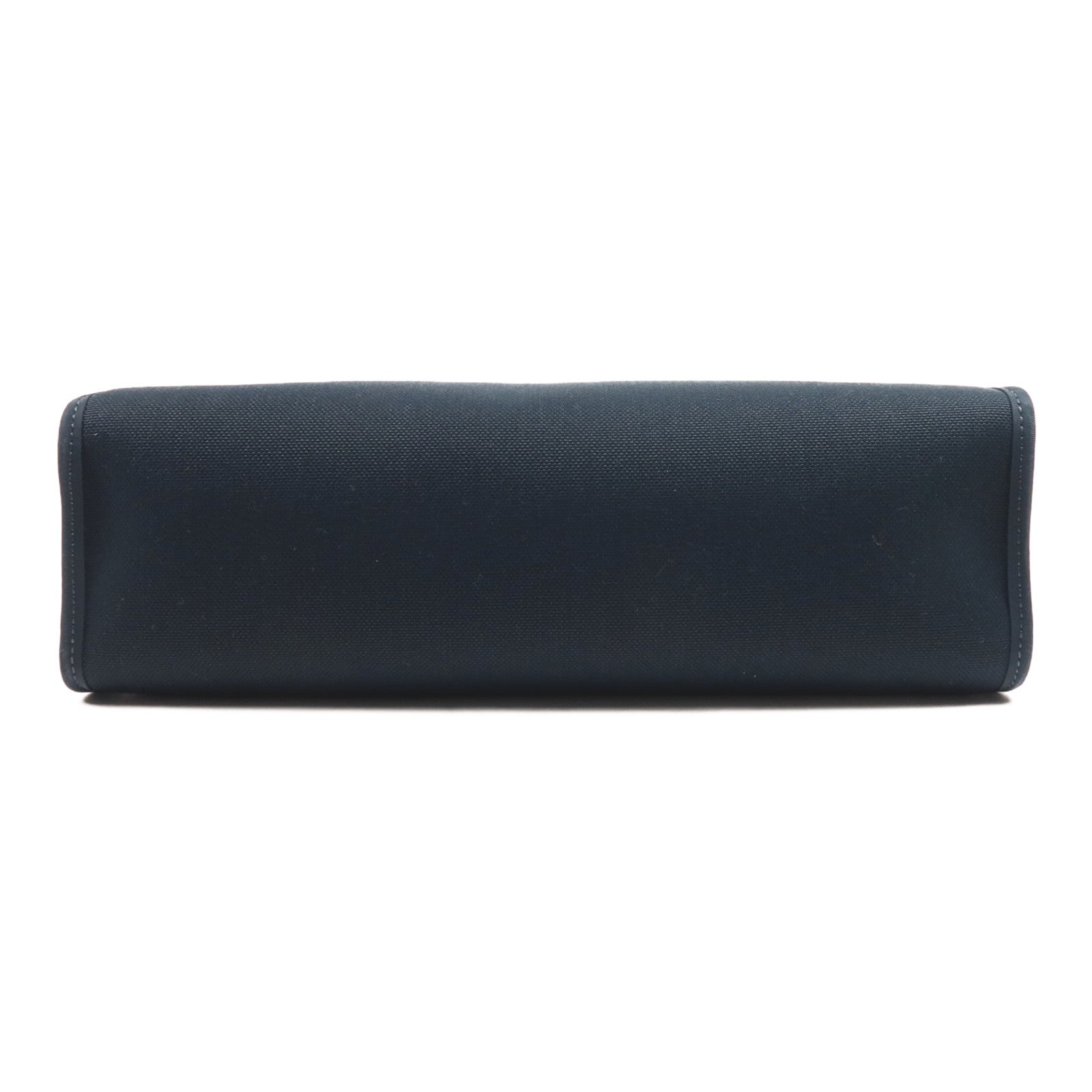 HERMES 帆布Herbag PM銀扣手挽肩背兩用袋Bleu Ocean