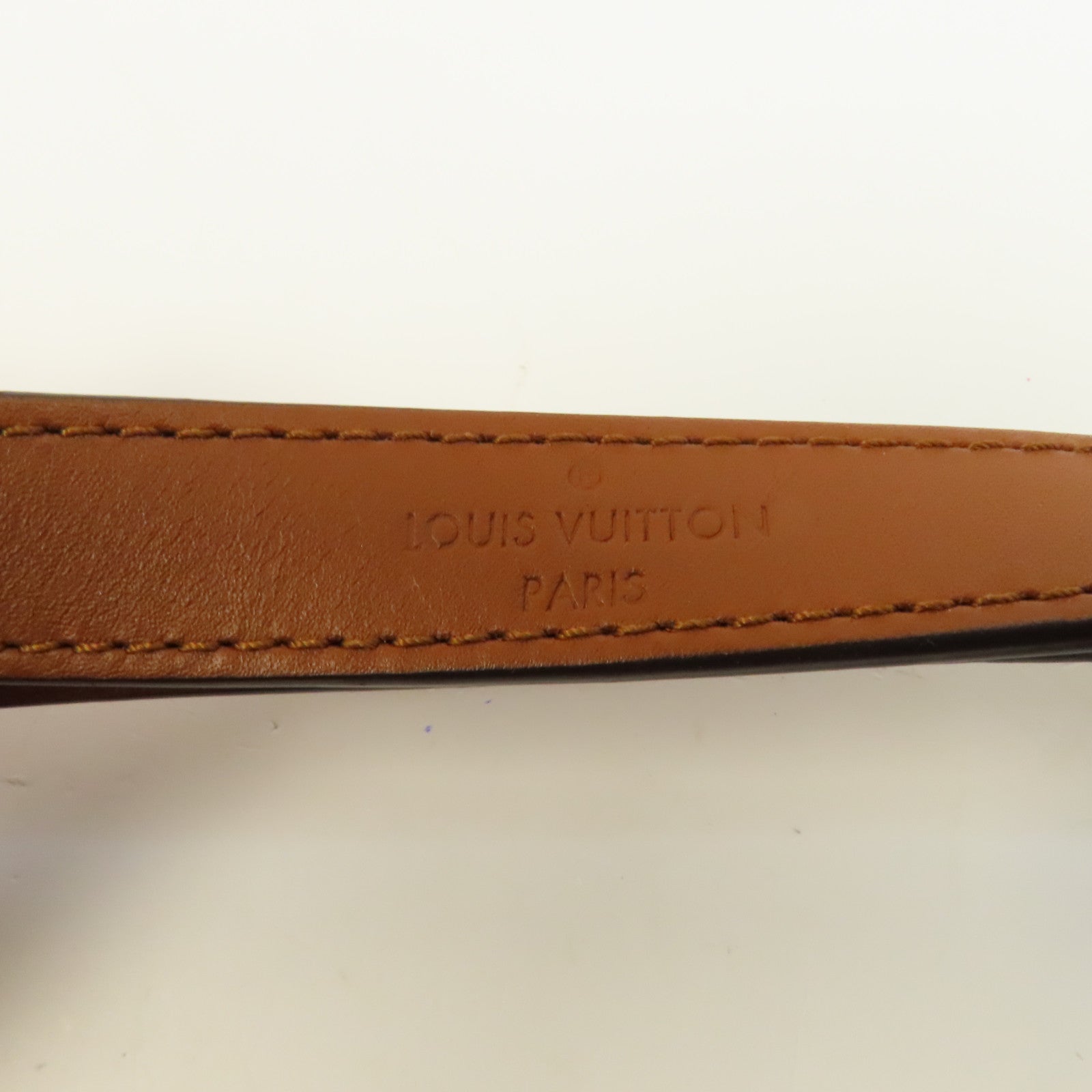 LOUIS VUITTON Monogram Reverse Dauphine MM金扣肩背袋啡色