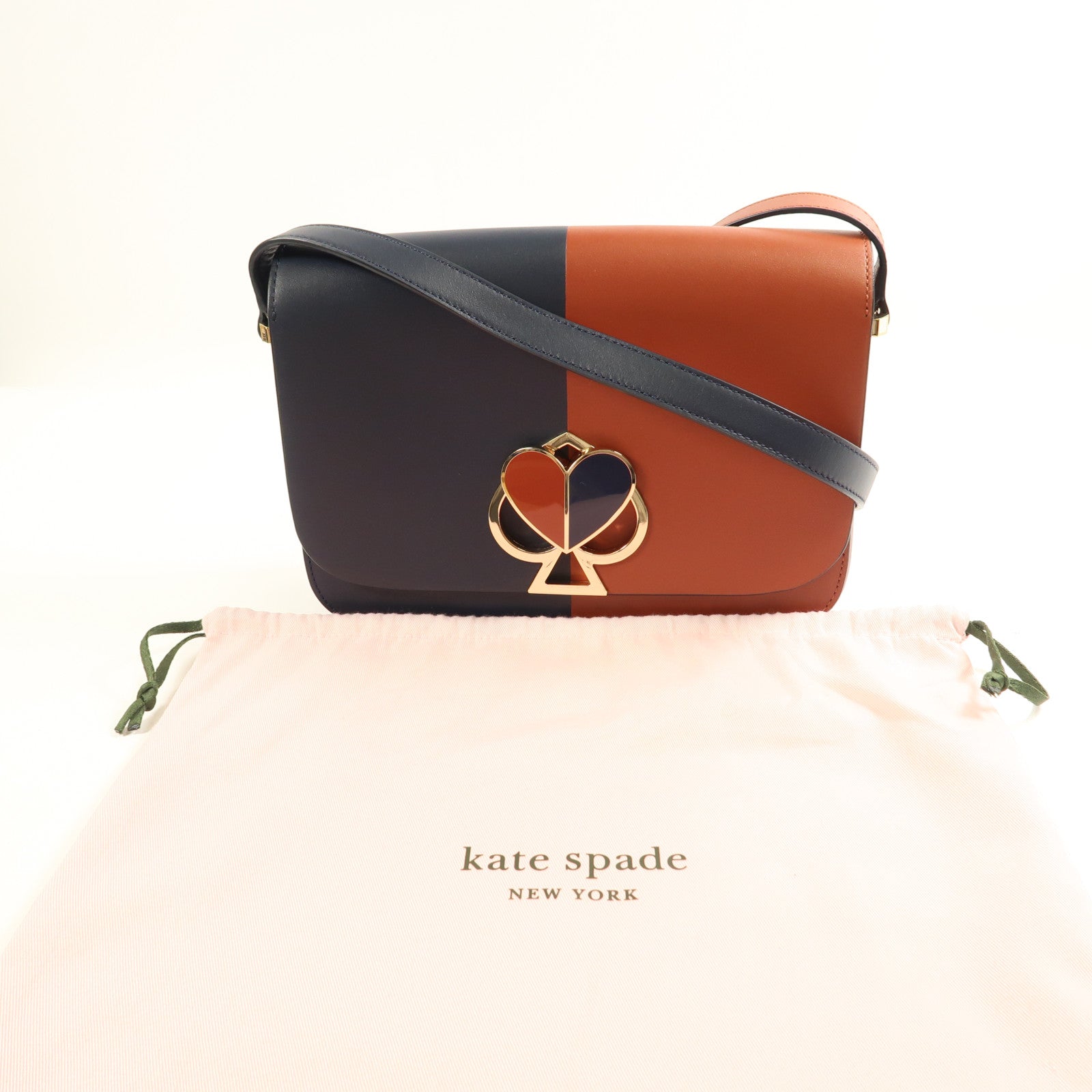 Kate Spade 牛皮皮革Shoulder Bag金扣肩背袋