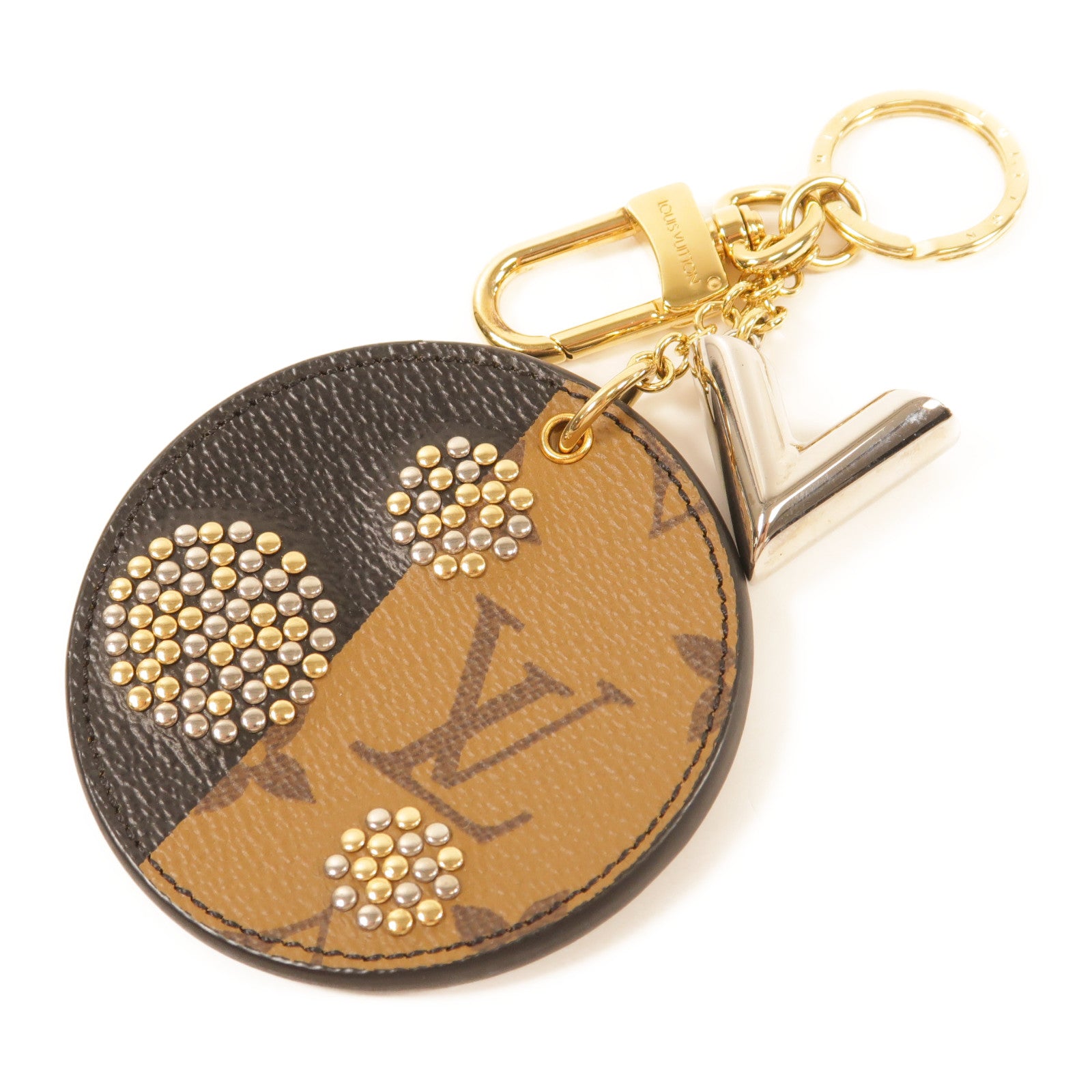 LOUIS VUITTON Monogram Charm Keyring Portocle Night Light金扣掛飾