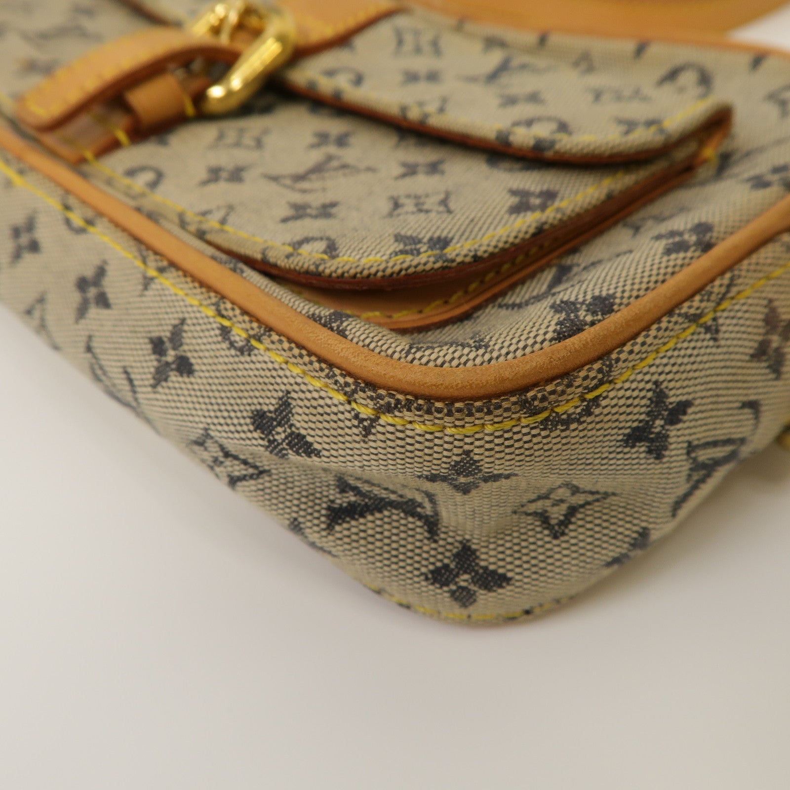 LOUIS VUITTON Monogram Mini Juliet MM金扣肩背袋藍色