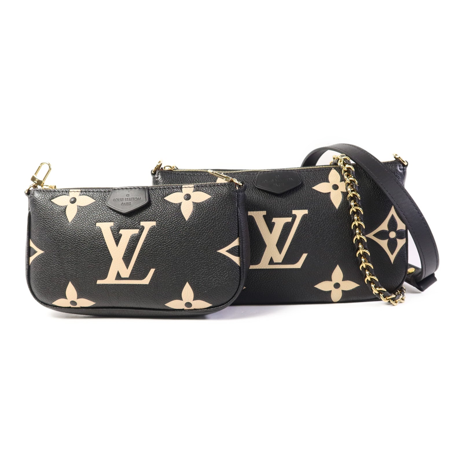 LOUIS VUITTON Monogram Empriente Multi Pochette Accessoires金扣手挽肩背兩用袋