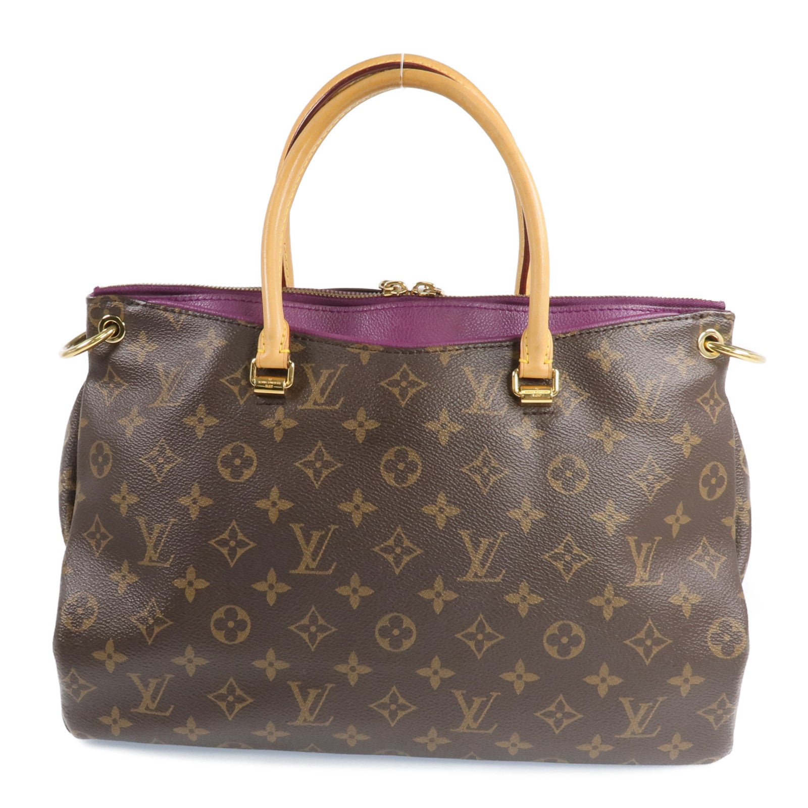 LOUIS VUITTON Monogram Pallas MM金扣手挽肩背兩用袋
