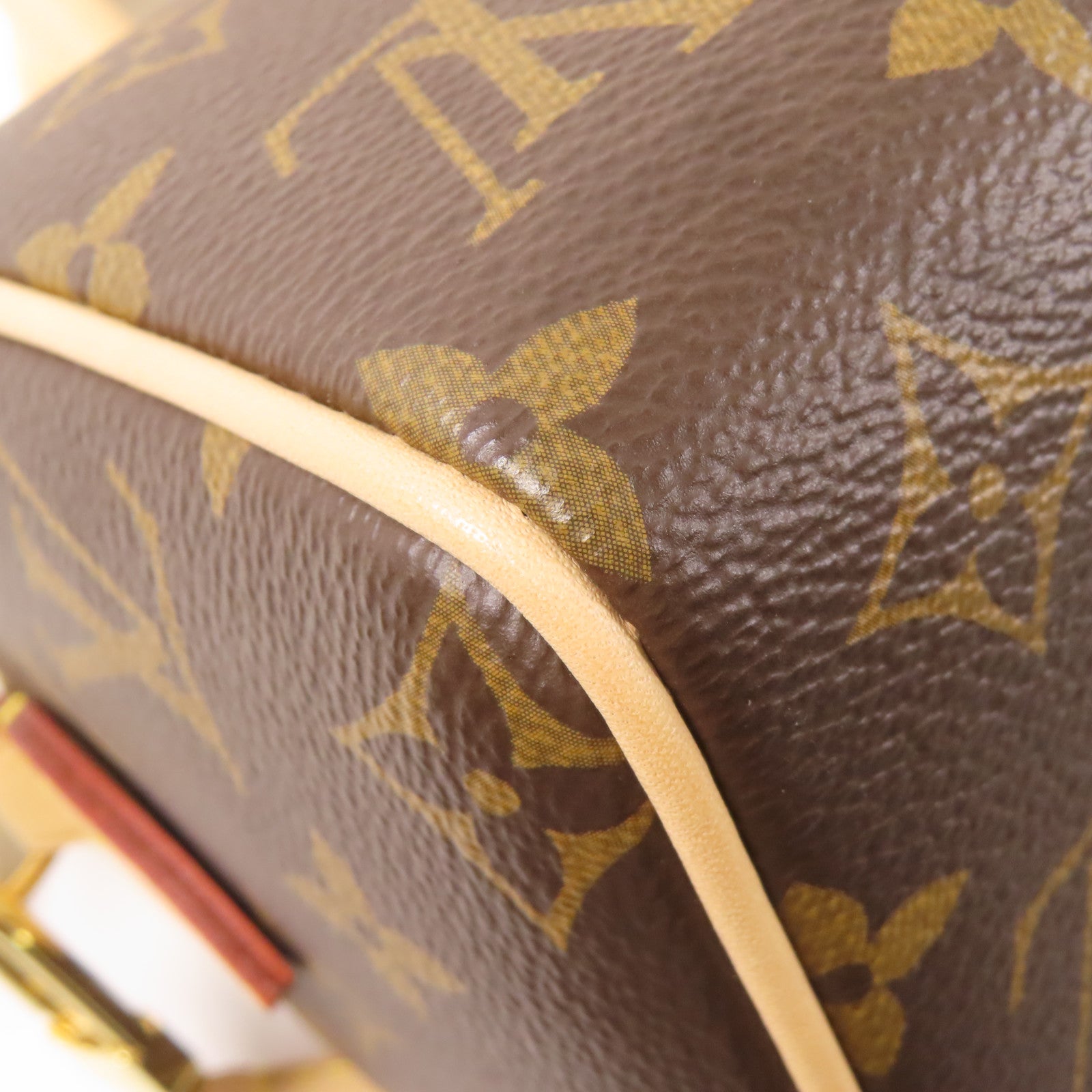 LOUIS VUITTON Monogram Speedy 20金扣手挽肩背兩用袋啡色