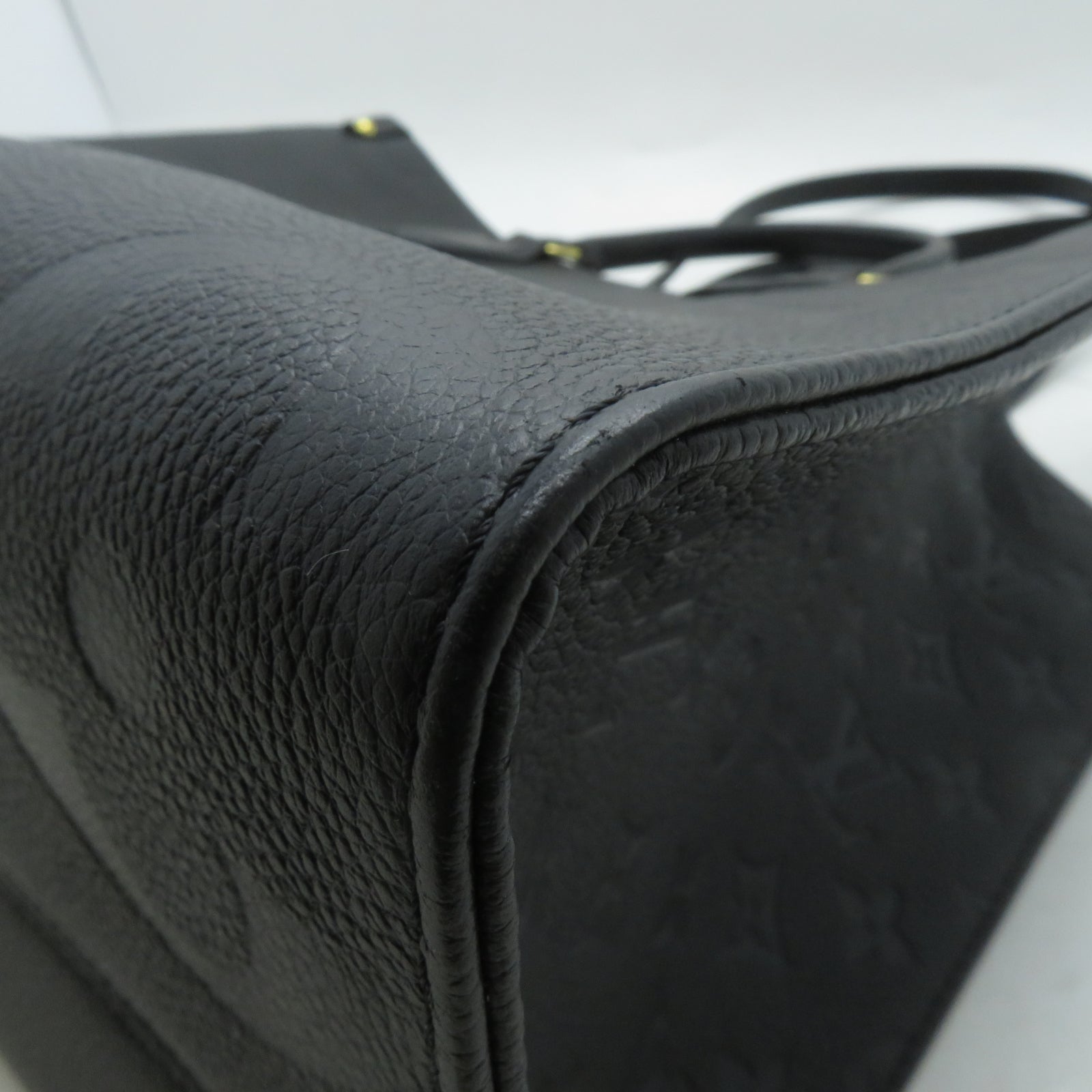 LOUIS VUITTON **【激減優惠】牛皮皮革On The Go MM金扣手挽肩背兩用袋黑色