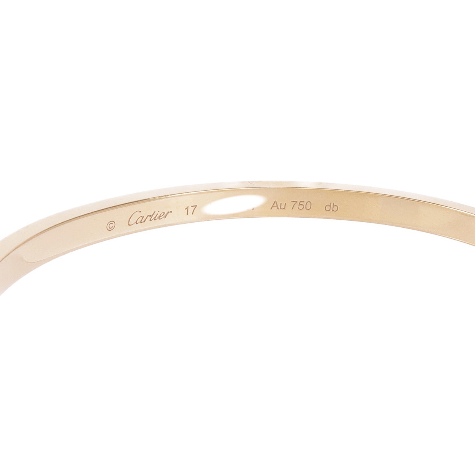 CARTIER 18K黄金Love Bangle手鐲#17