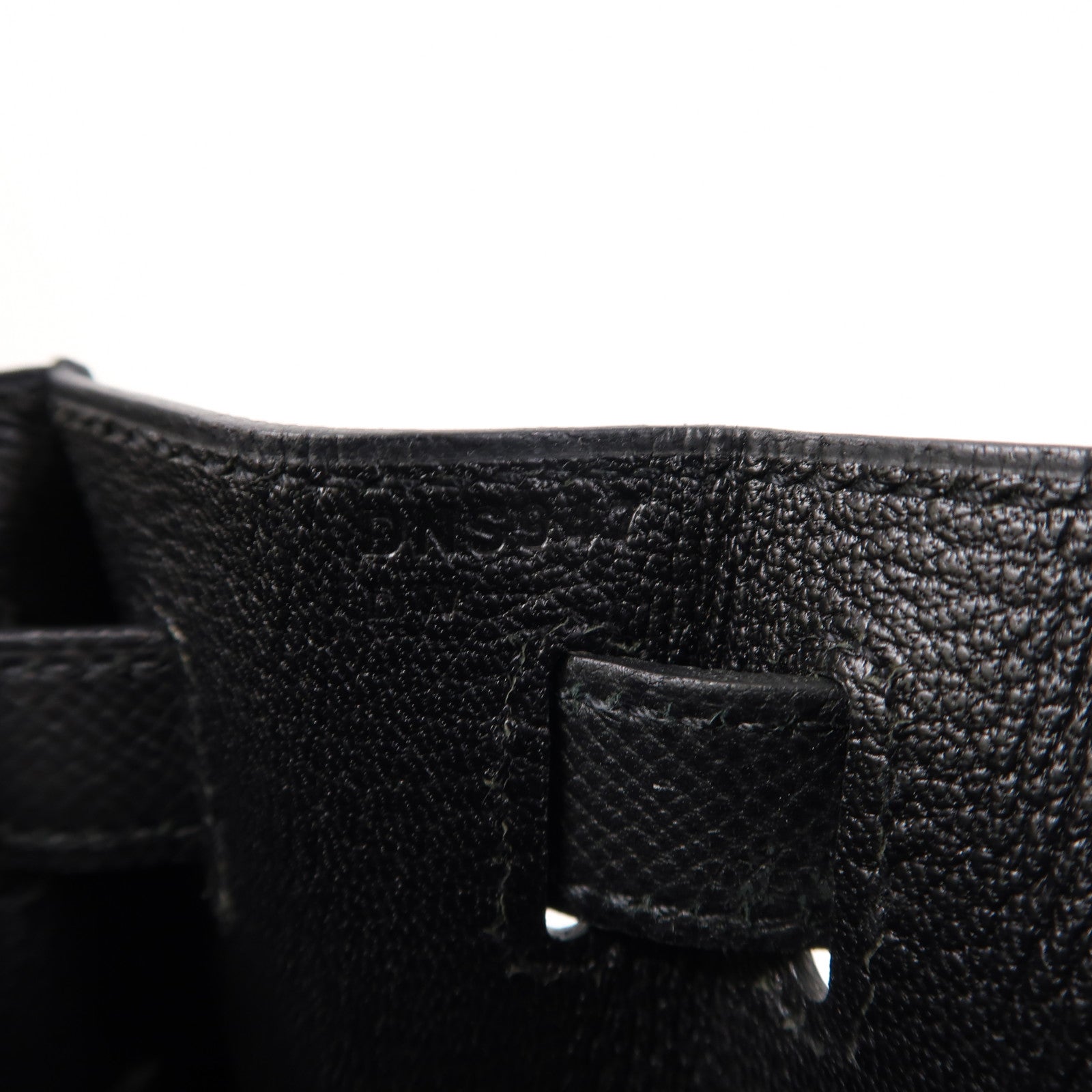 HERMES Epsom皮革Kelly 28金扣手挽肩背兩用袋Noir/黑色