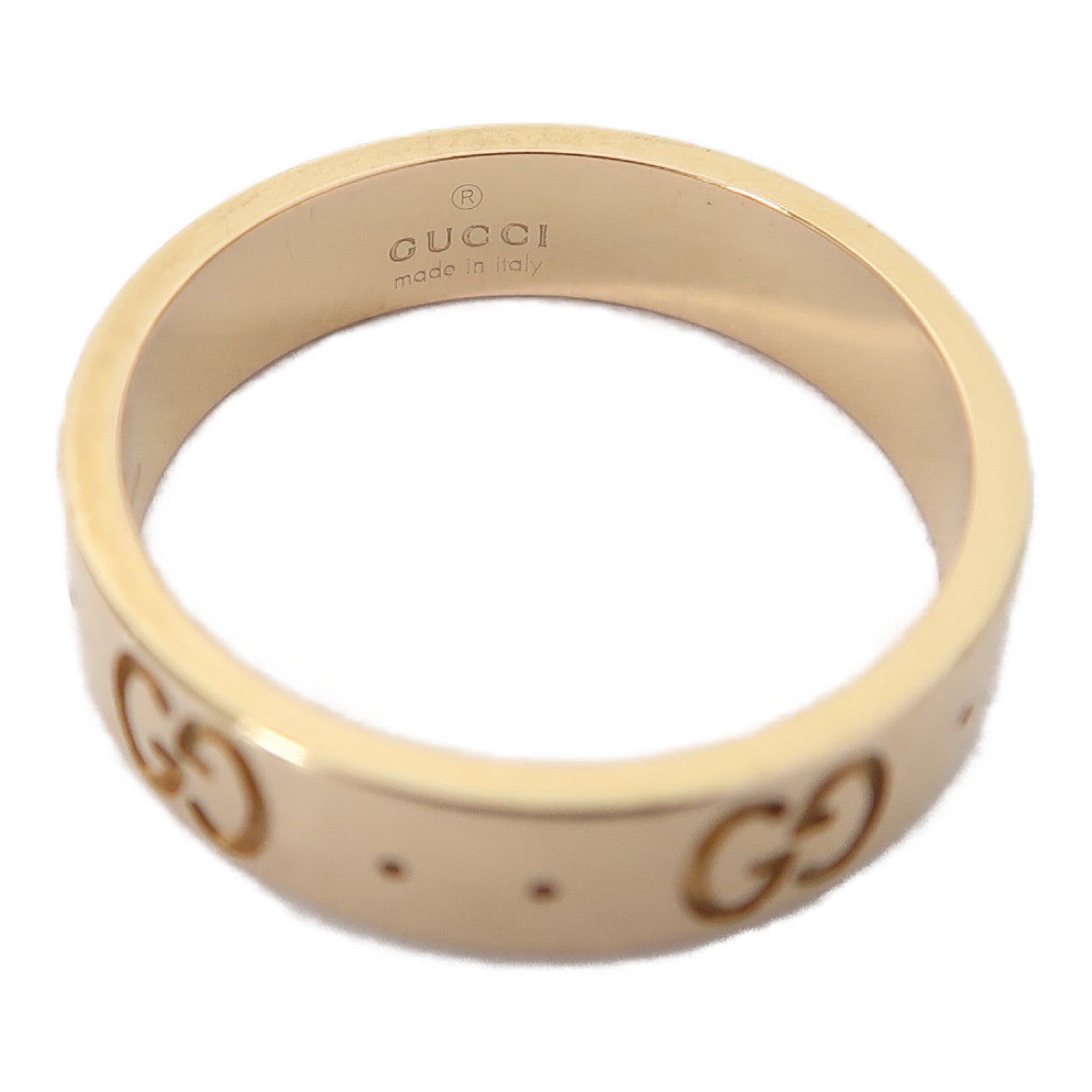 GUCCI 18K金Icon Thin Band戒指US#4.5
