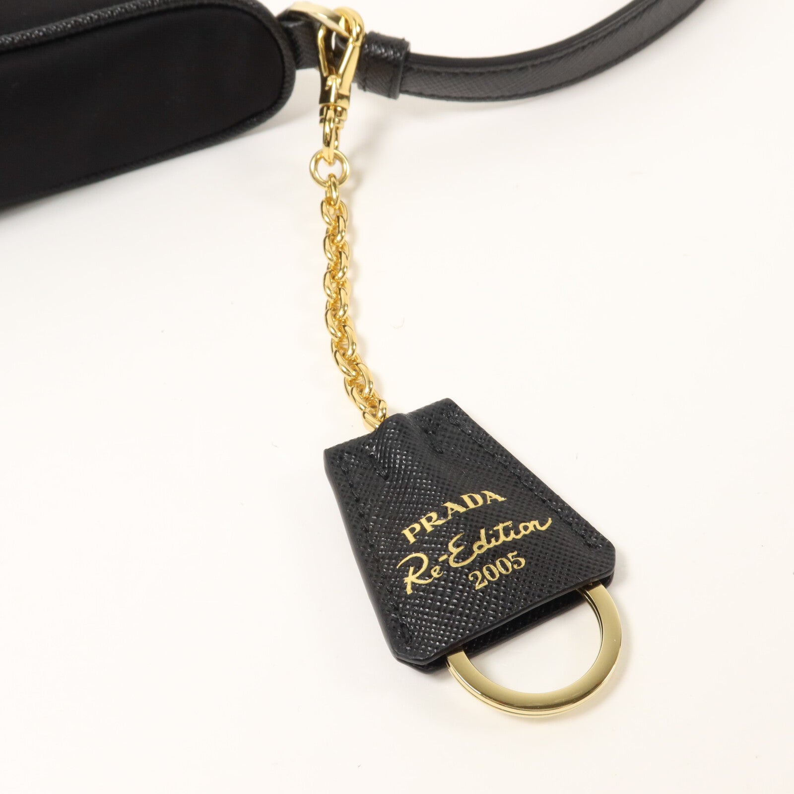 PRADA 尼龍/Saffiano皮革Re-Edition 2005 Mini手挽袋