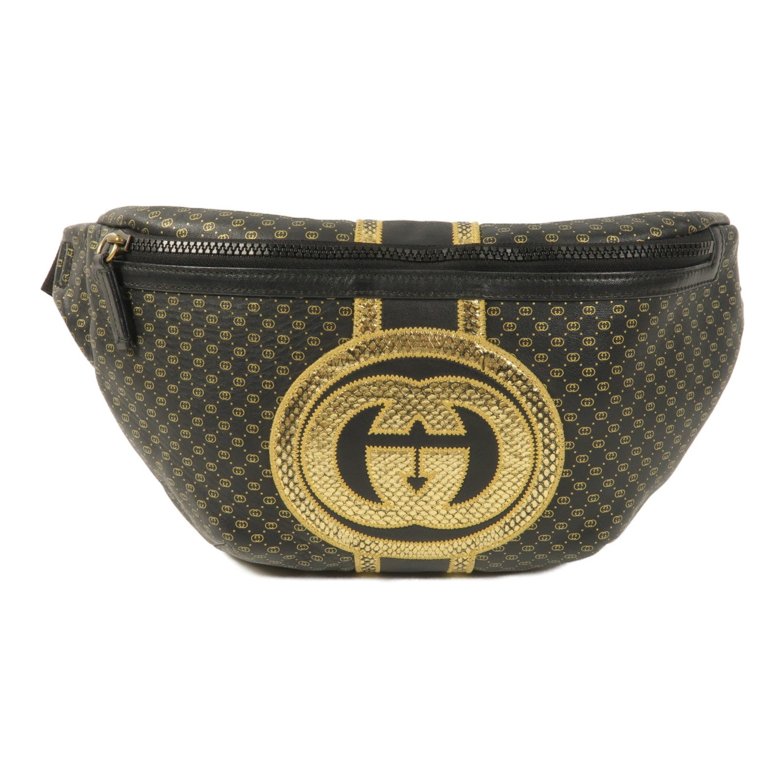 GUCCI 【激減優惠】皮革DAPPER DAN Waist Bag腰包