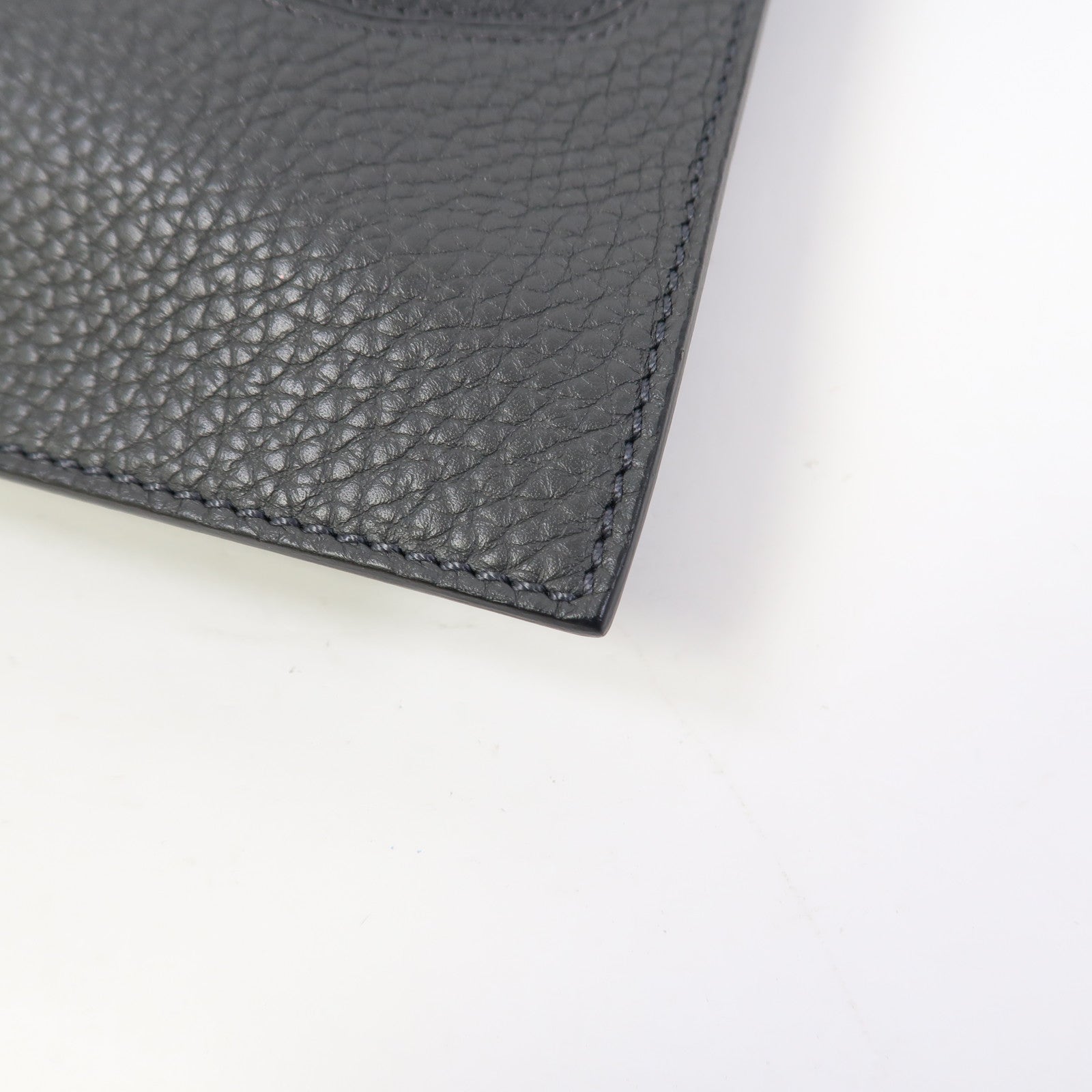 FENDI 牛皮皮革Tote Bag銀扣肩背袋灰色