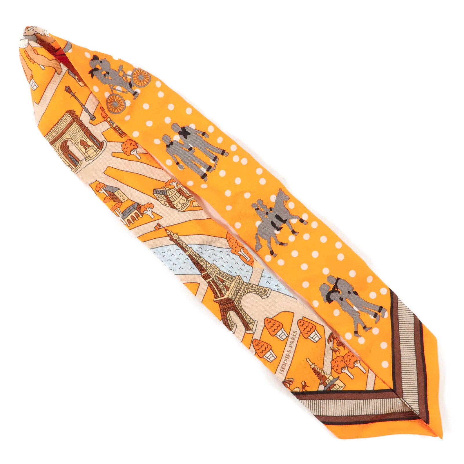 HERMES 絲質Twilly絲巾