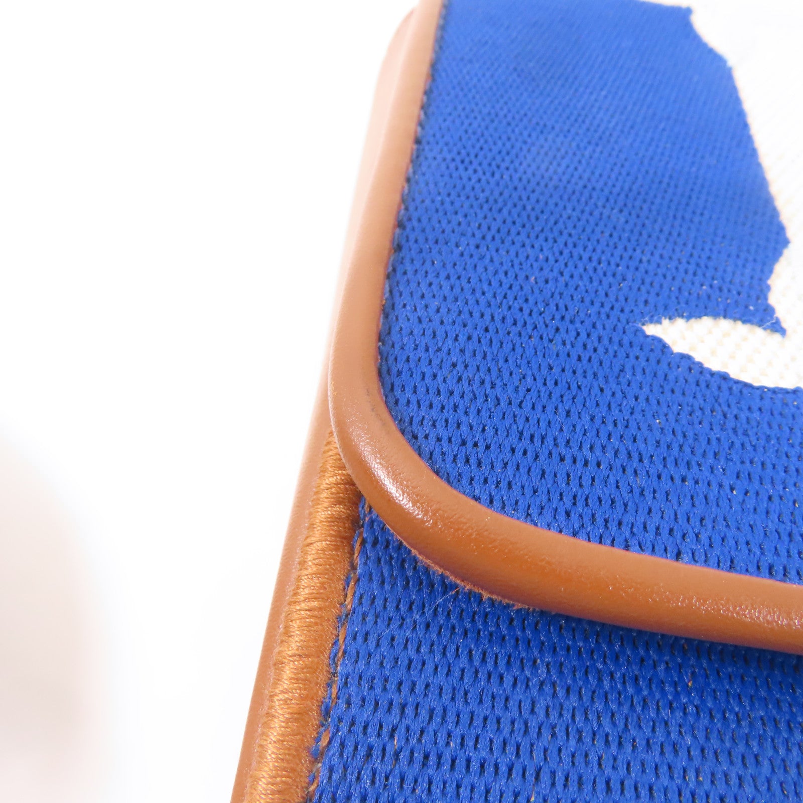 LOUIS VUITTON 帆布/皮革Twist金扣肩背袋藍色/白色/啡色