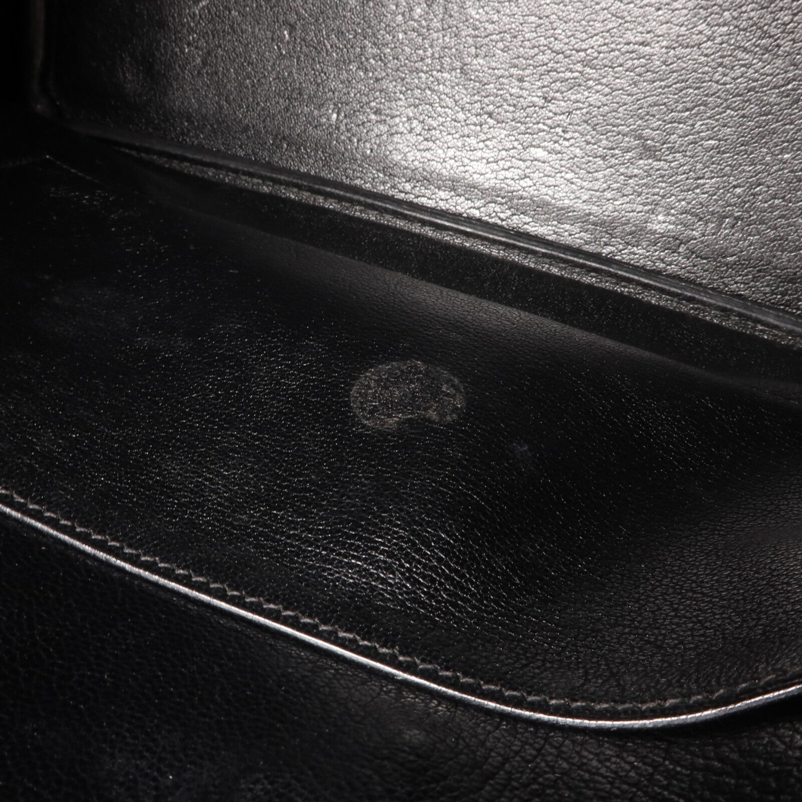 HERMES 鴕鳥皮革Birkin 35手挽袋Noir