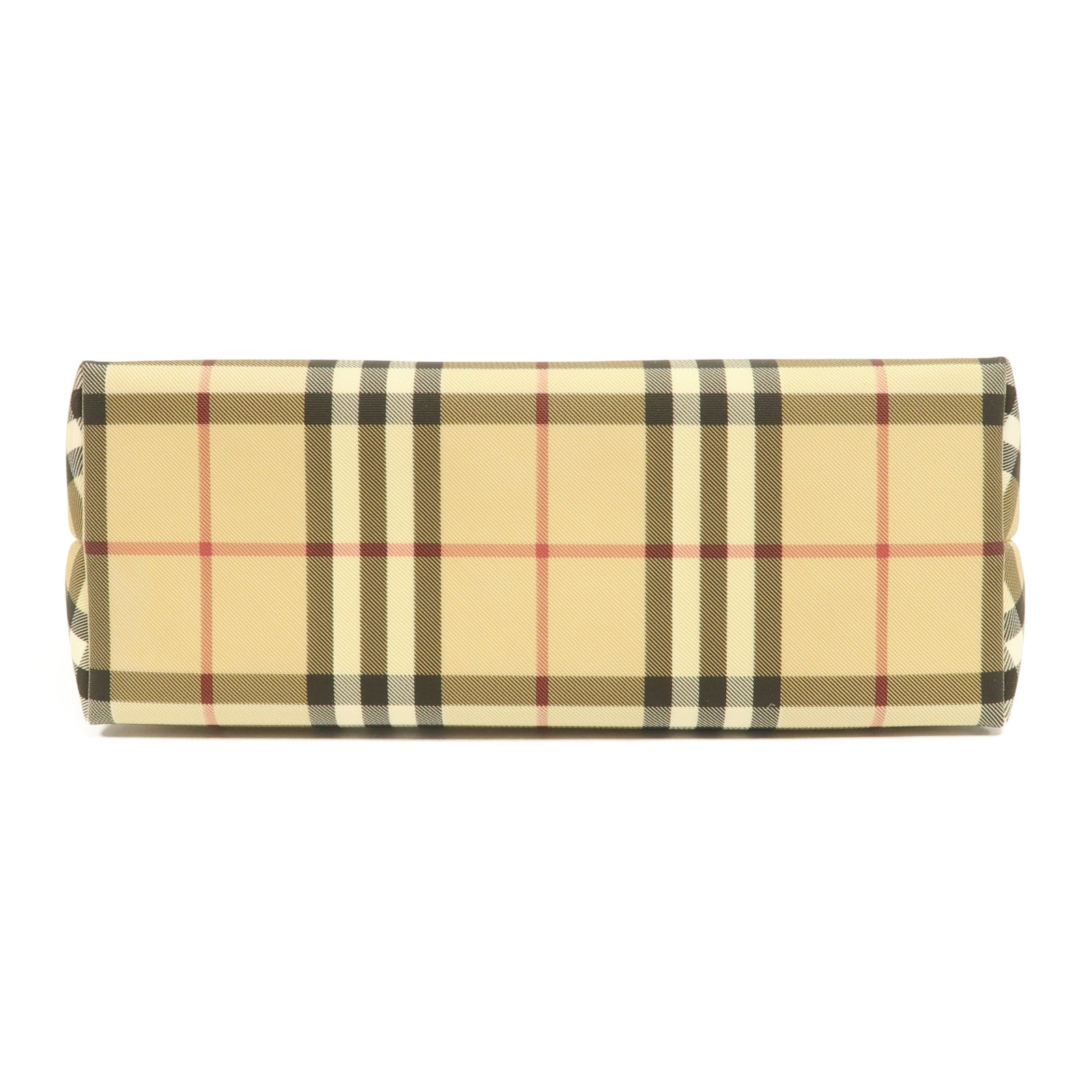 BURBERRY 【激減優惠】塗層帆布Hand Bag銀扣手挽袋米色