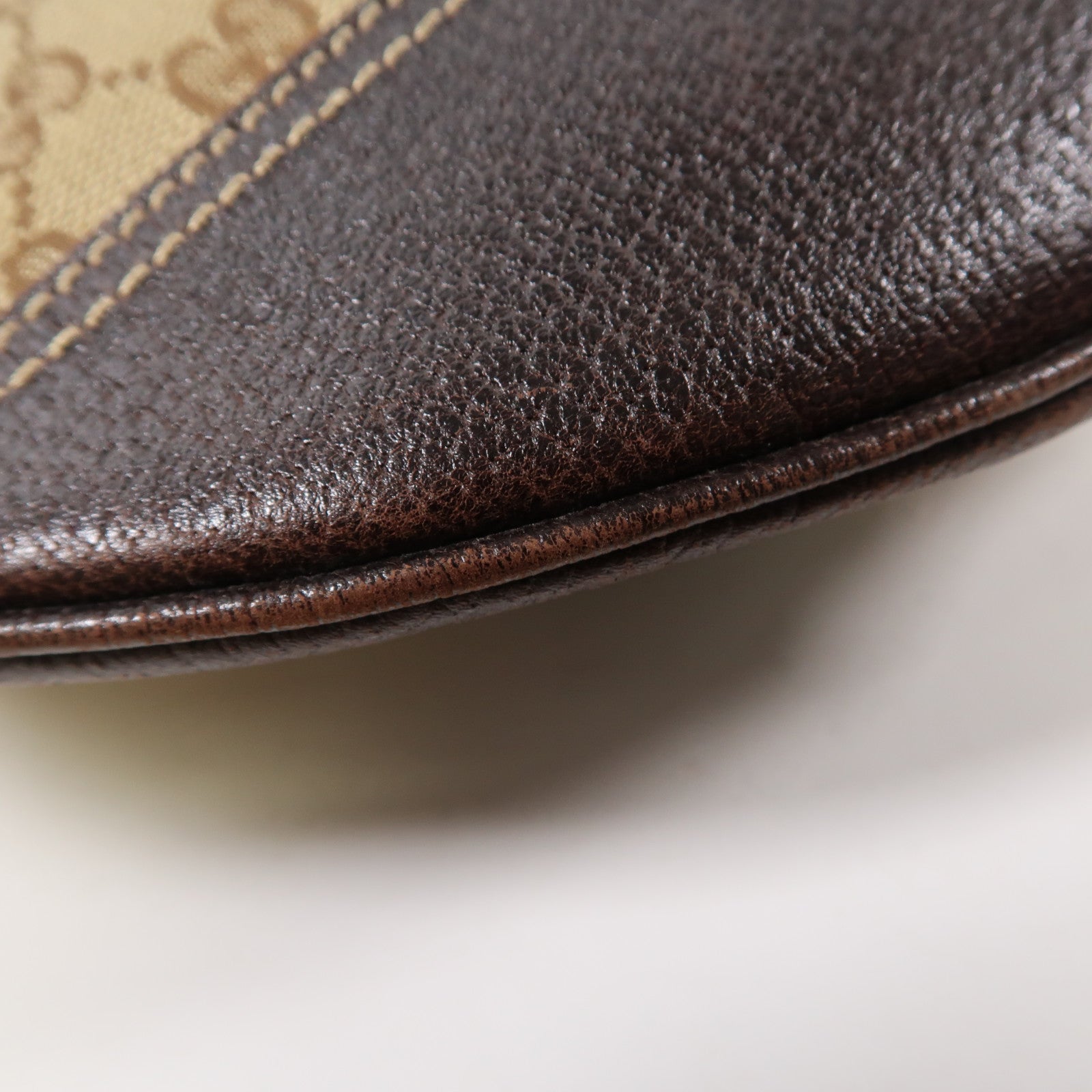 GUCCI GG帆布Princy Hobo Bag金扣肩背袋啡色