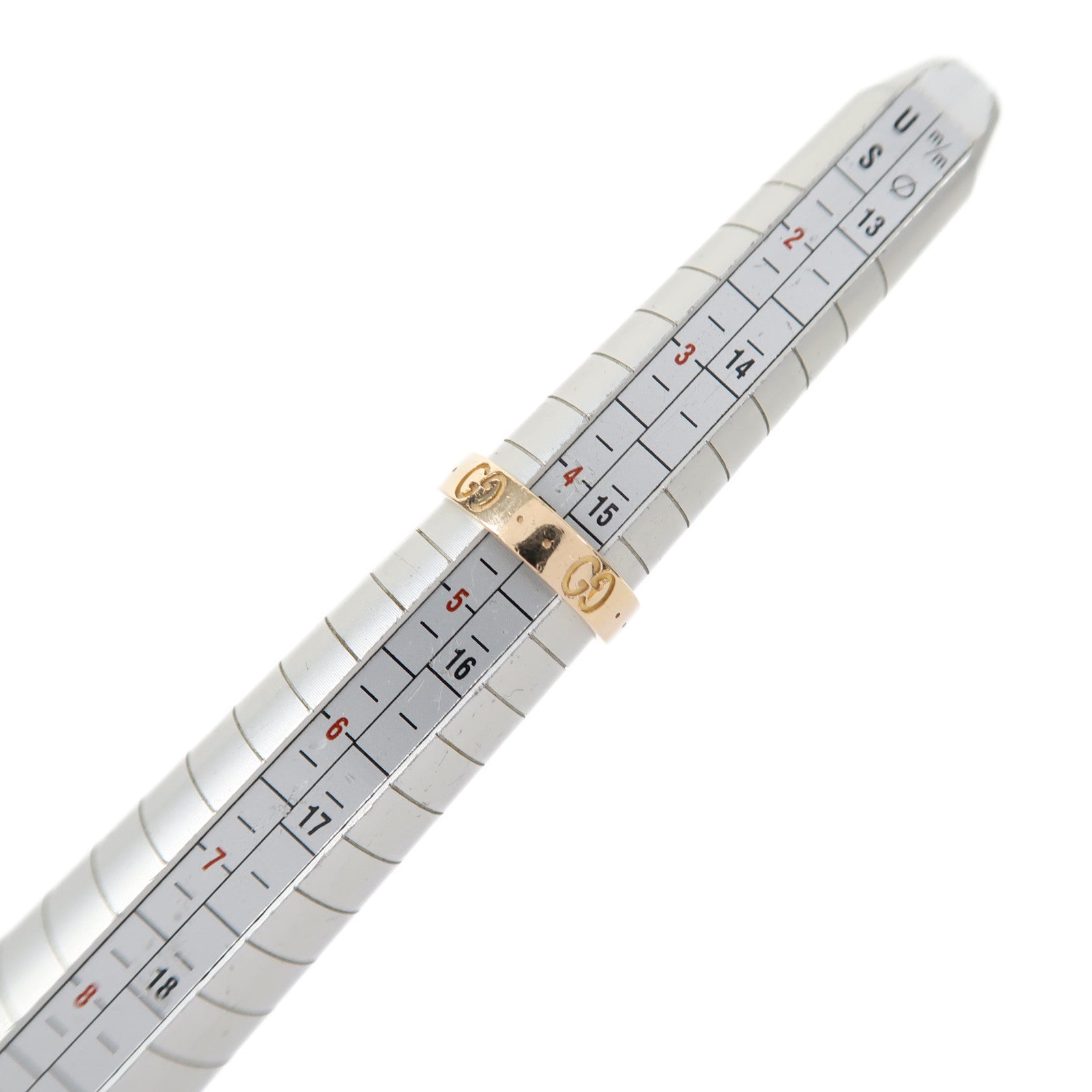 GUCCI 18K金Icon Thin Band戒指US#4.5
