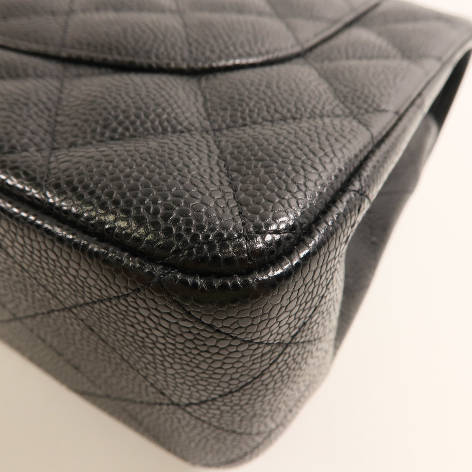 CHANEL CC SHW Large Classic Chain Shoulder Bag A58600 Calfskin Leather Black