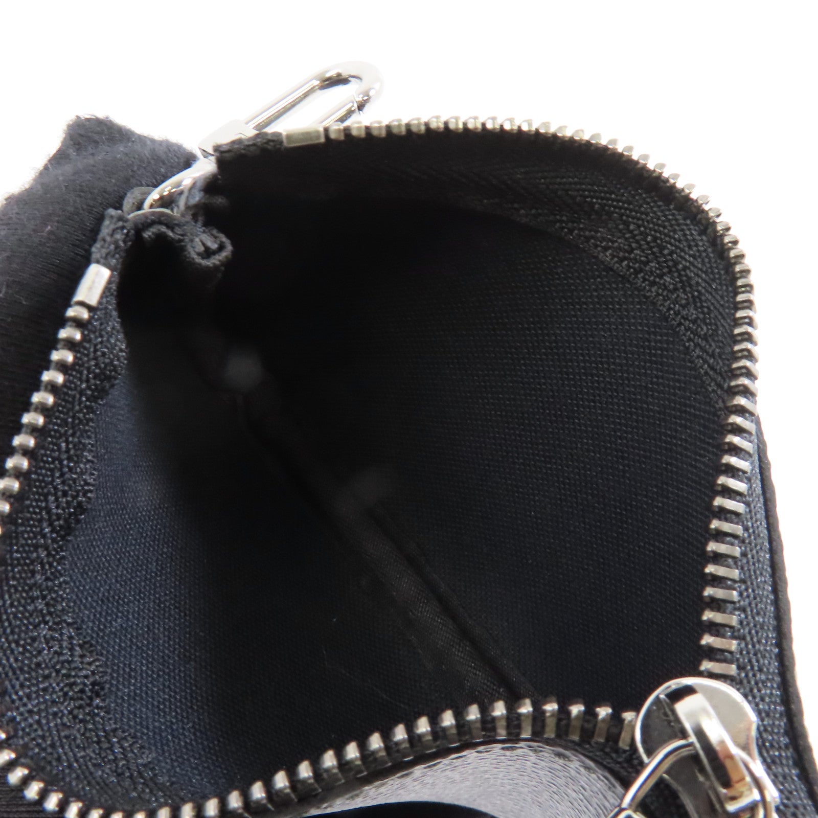 LOUIS VUITTON Monogram Eclipse Trio  Messenger銀扣肩背袋黑色
