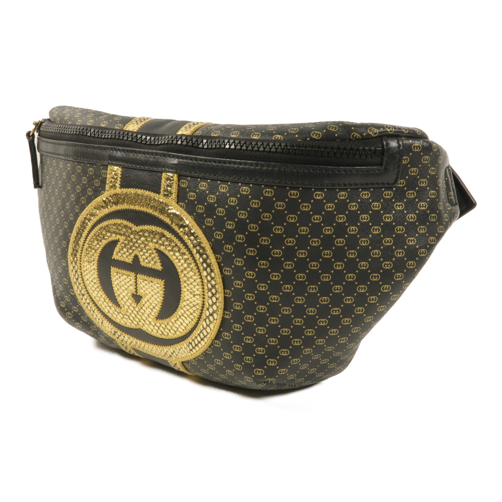 GUCCI 【激減優惠】皮革DAPPER DAN Waist Bag腰包