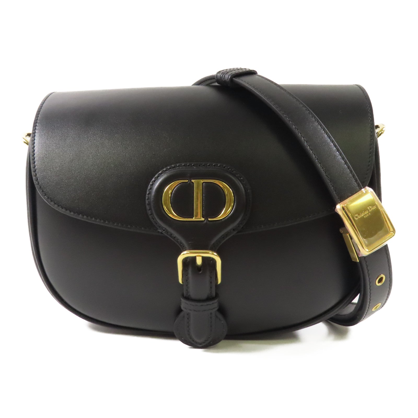 Dior 牛皮皮革Bobby金扣肩背袋